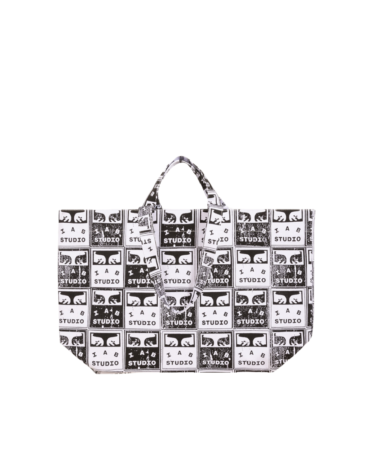 FADED POSTERS CANVAS TOTE BAG Black / White