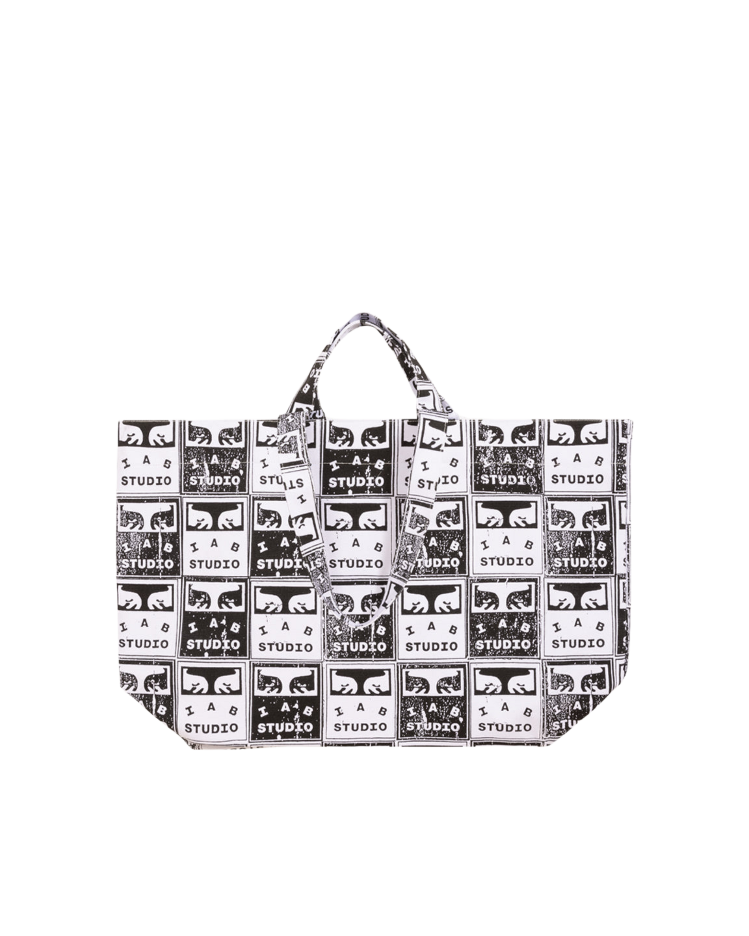 FADED POSTERS CANVAS TOTE BAG Black / White (zoomed)