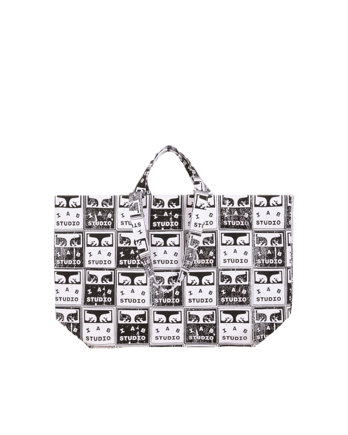 FADED POSTERS CANVAS TOTE BAG Black / White