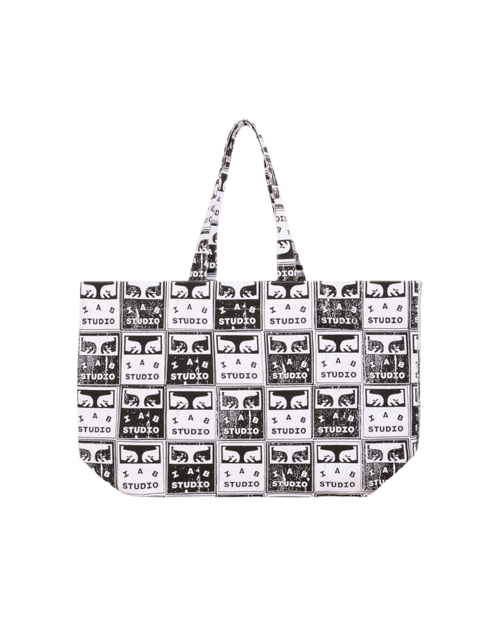 FADED POSTERS CANVAS TOTE BAG Black / White