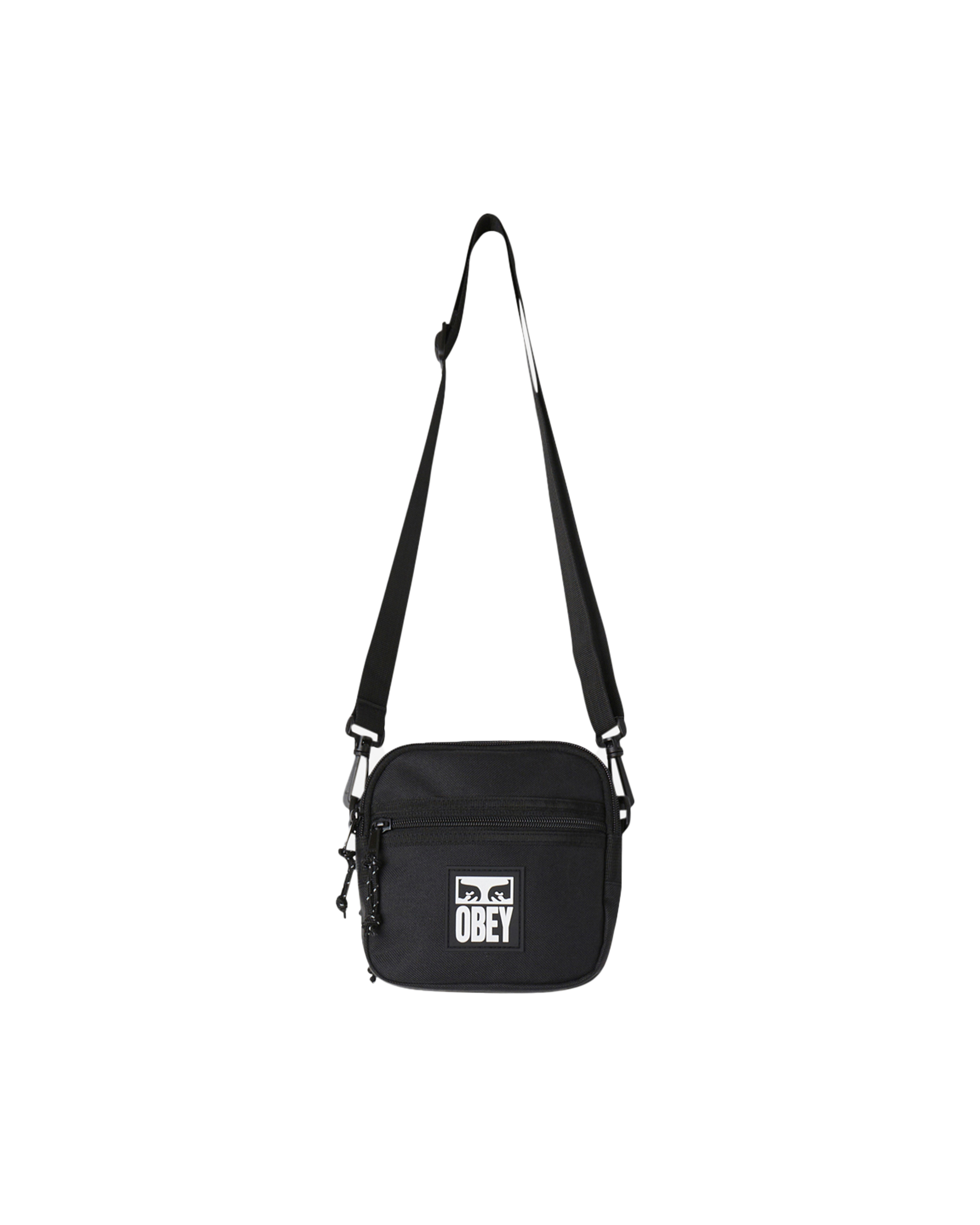 obey small messenger bag black (zoomed)