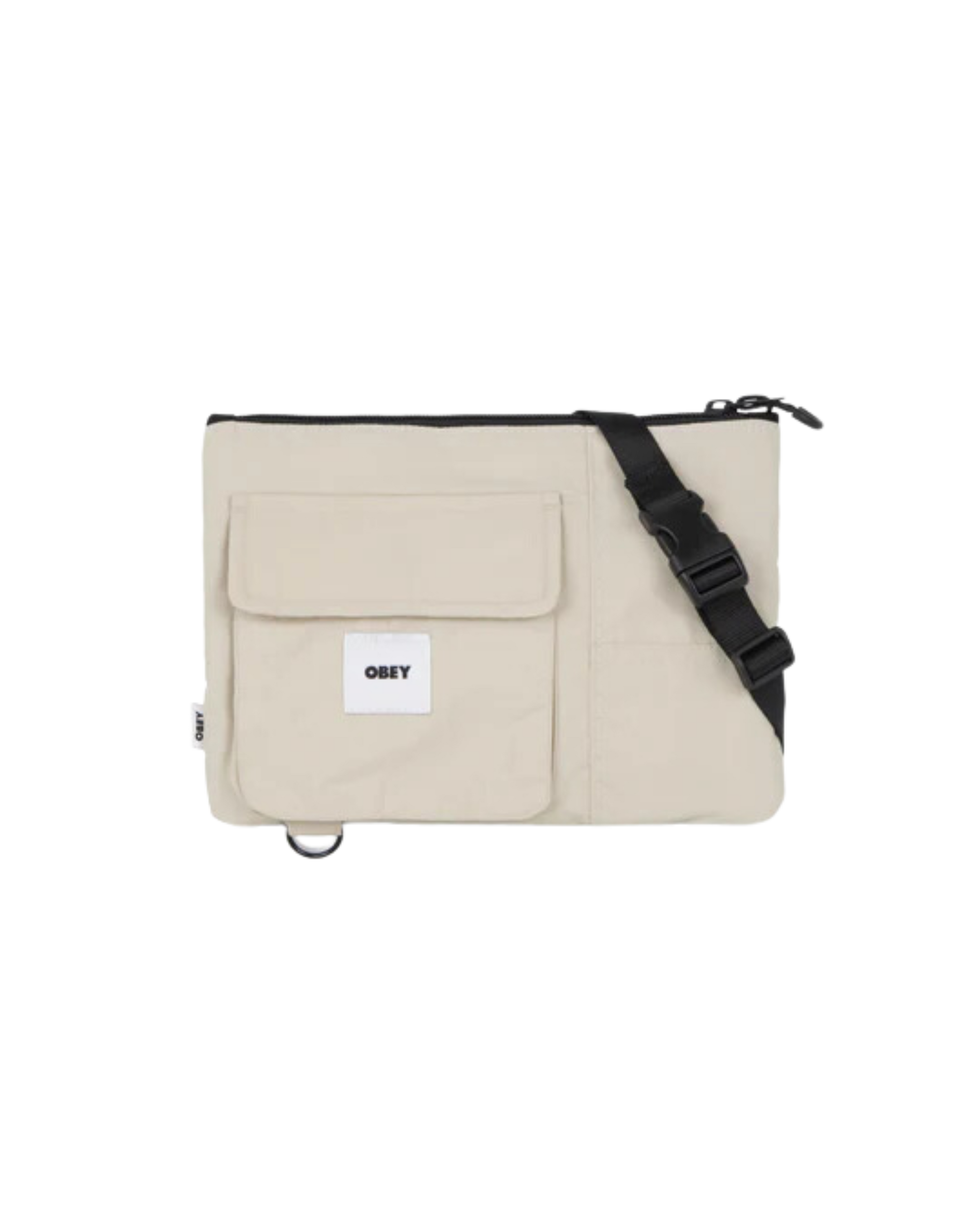 OBEY X UNBEGUN LILY SHOULDER BAG Silver Grey (zoomed)