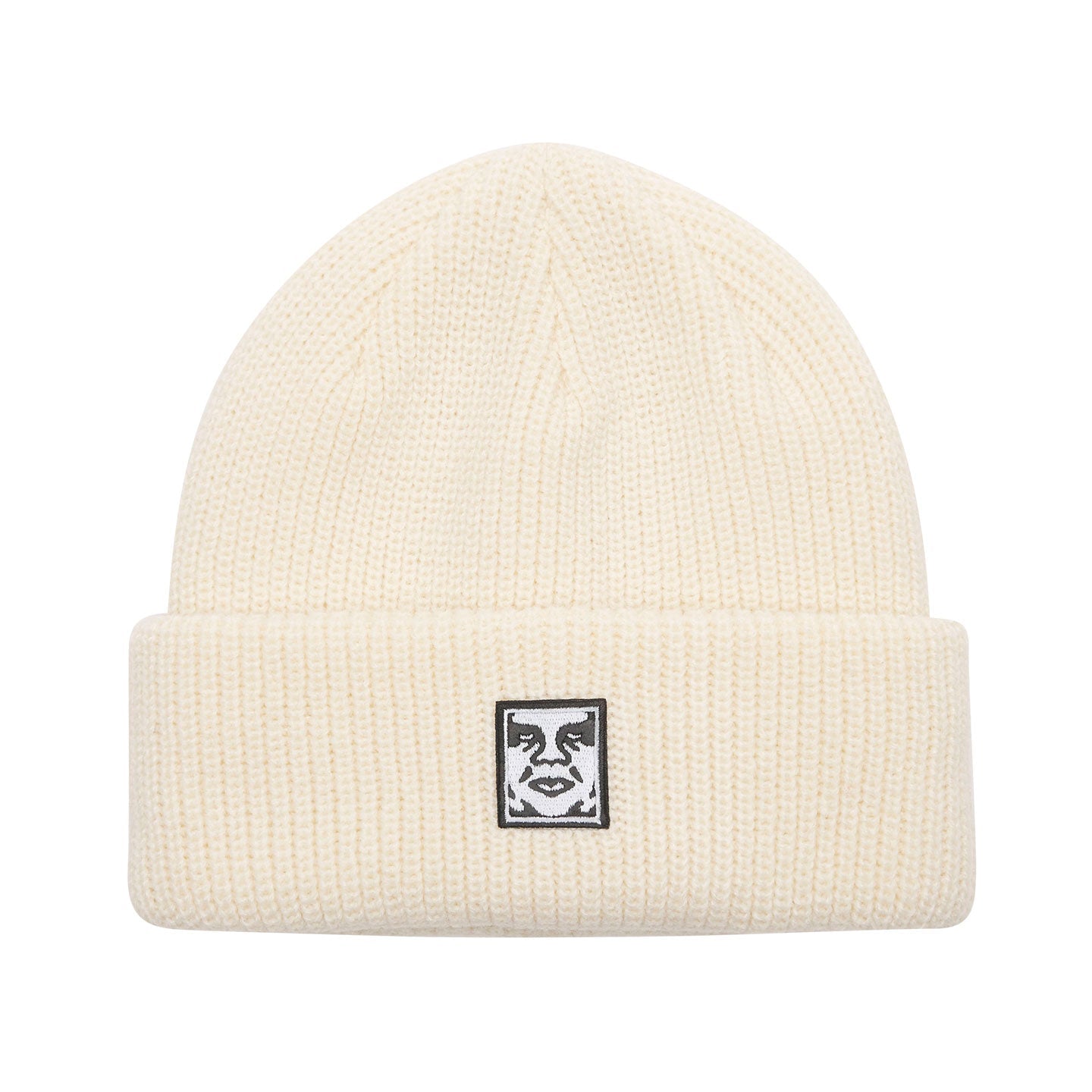 obey-mid-icon-patch-cuff-beanie-unbleached (zoomed)