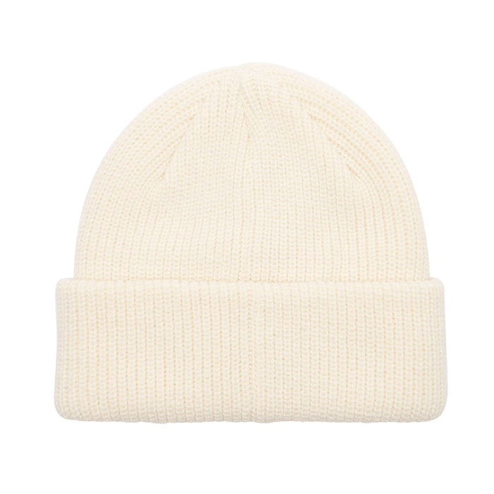 obey mid icon patch cuff beanie unbleached - alternate view