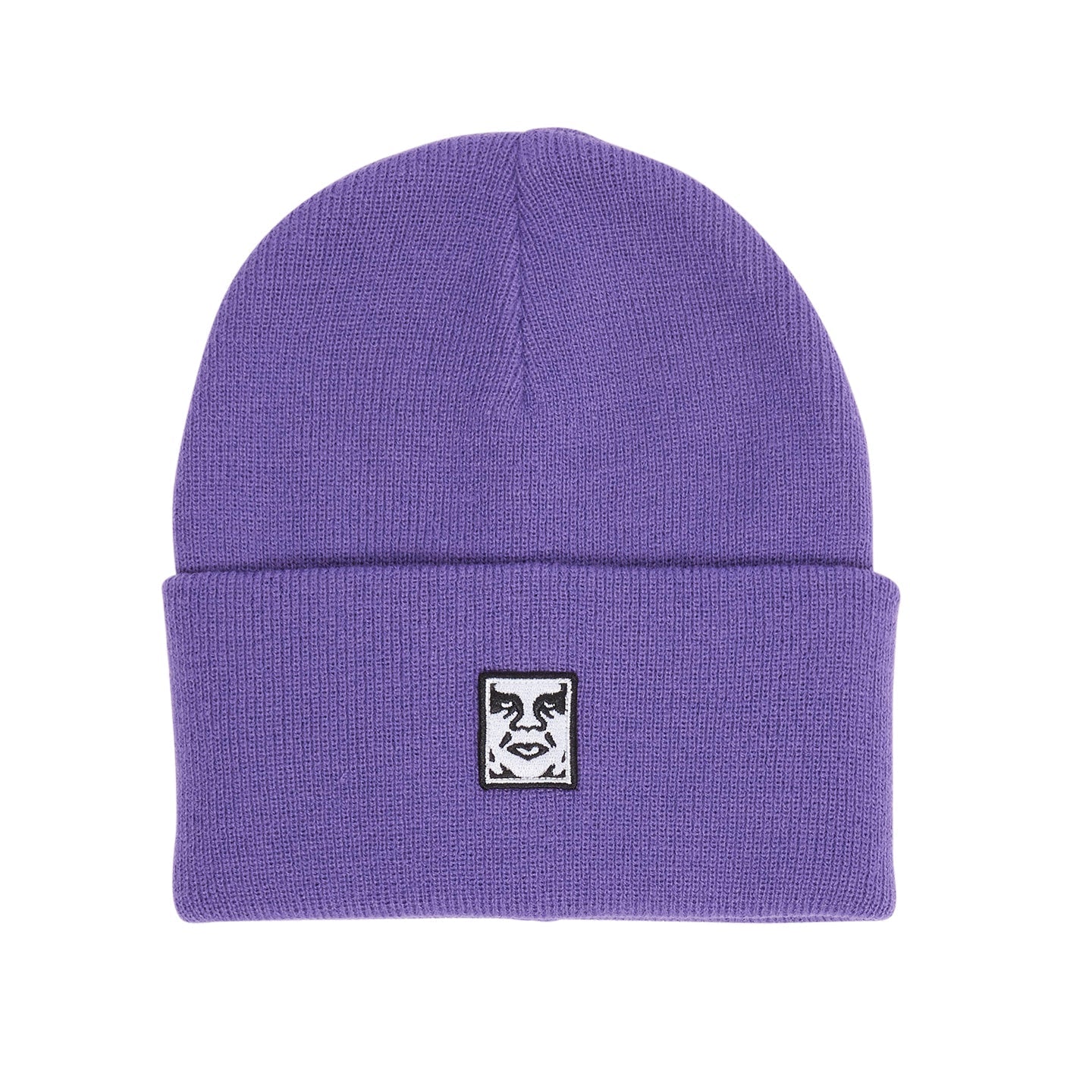 obey icon patch cuff beanie passion flower (zoomed)