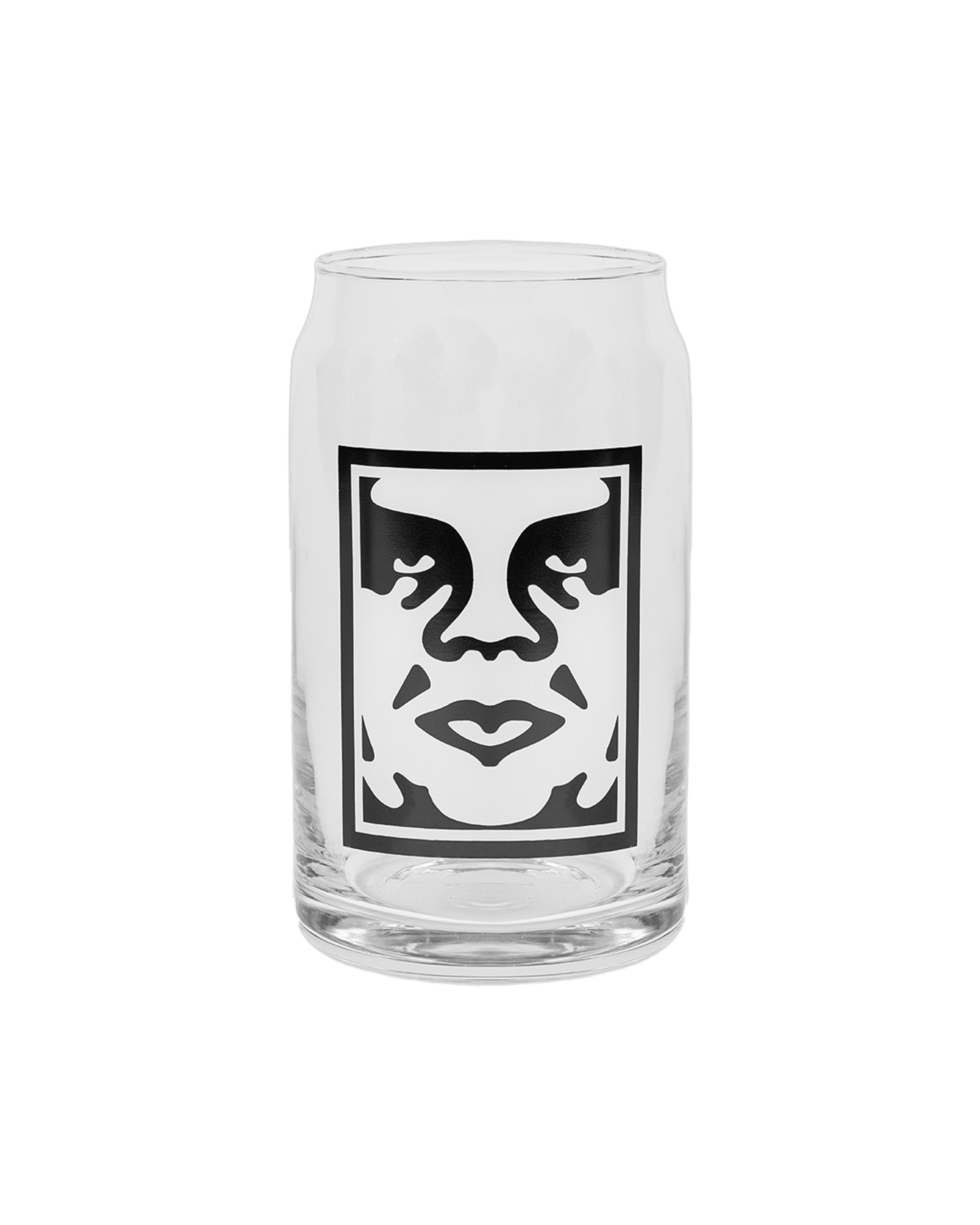 obey icon drinking glass clear (zoomed)