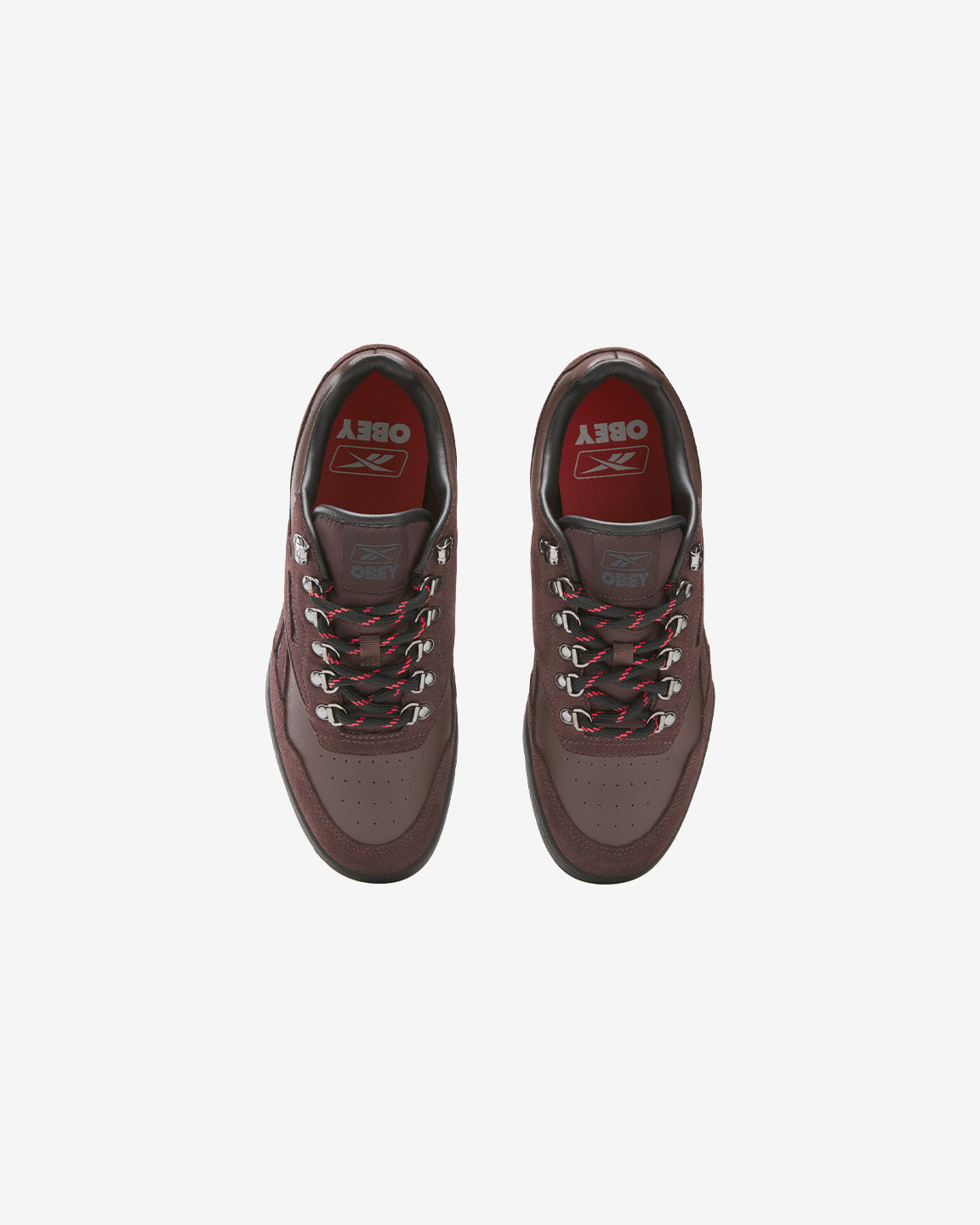 Reebok x OBEY BB 4000 II Basketball Shoes BROWN / BLACK / RED