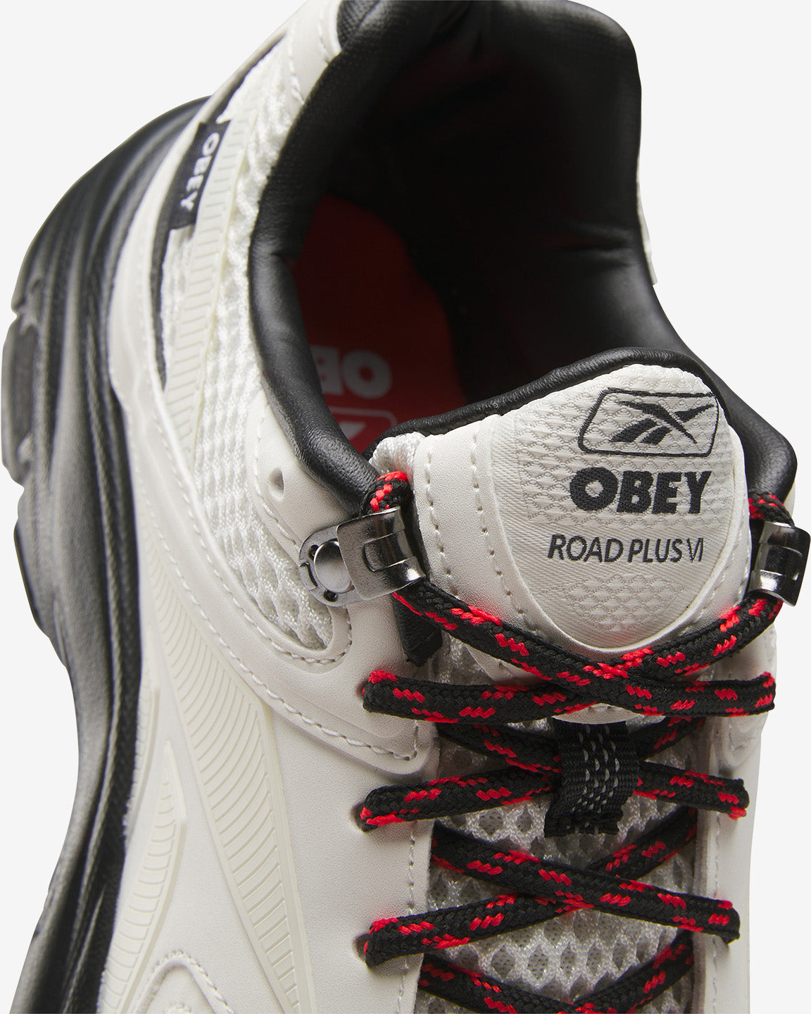 REEBOK x OBEY PREMIER ROAD PLUS VI CHALK / BLACK / RED (zoomed)