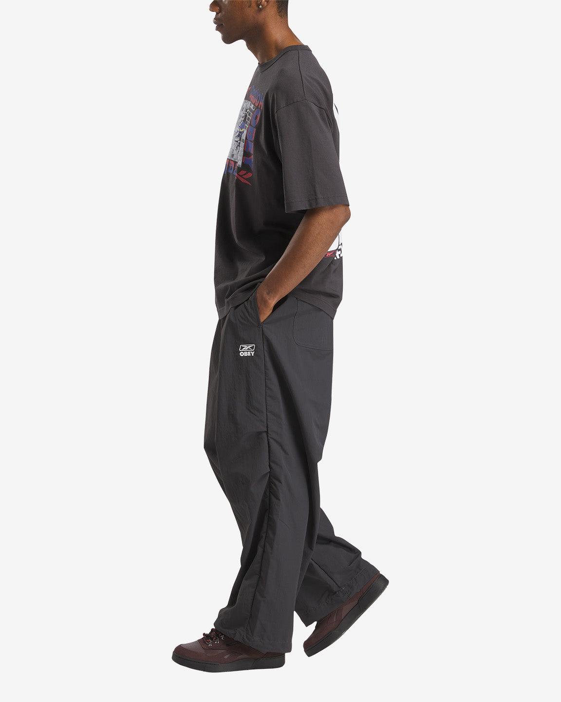 REEBOK x OBEY T-SHIRT WASHED BLACK (zoomed)