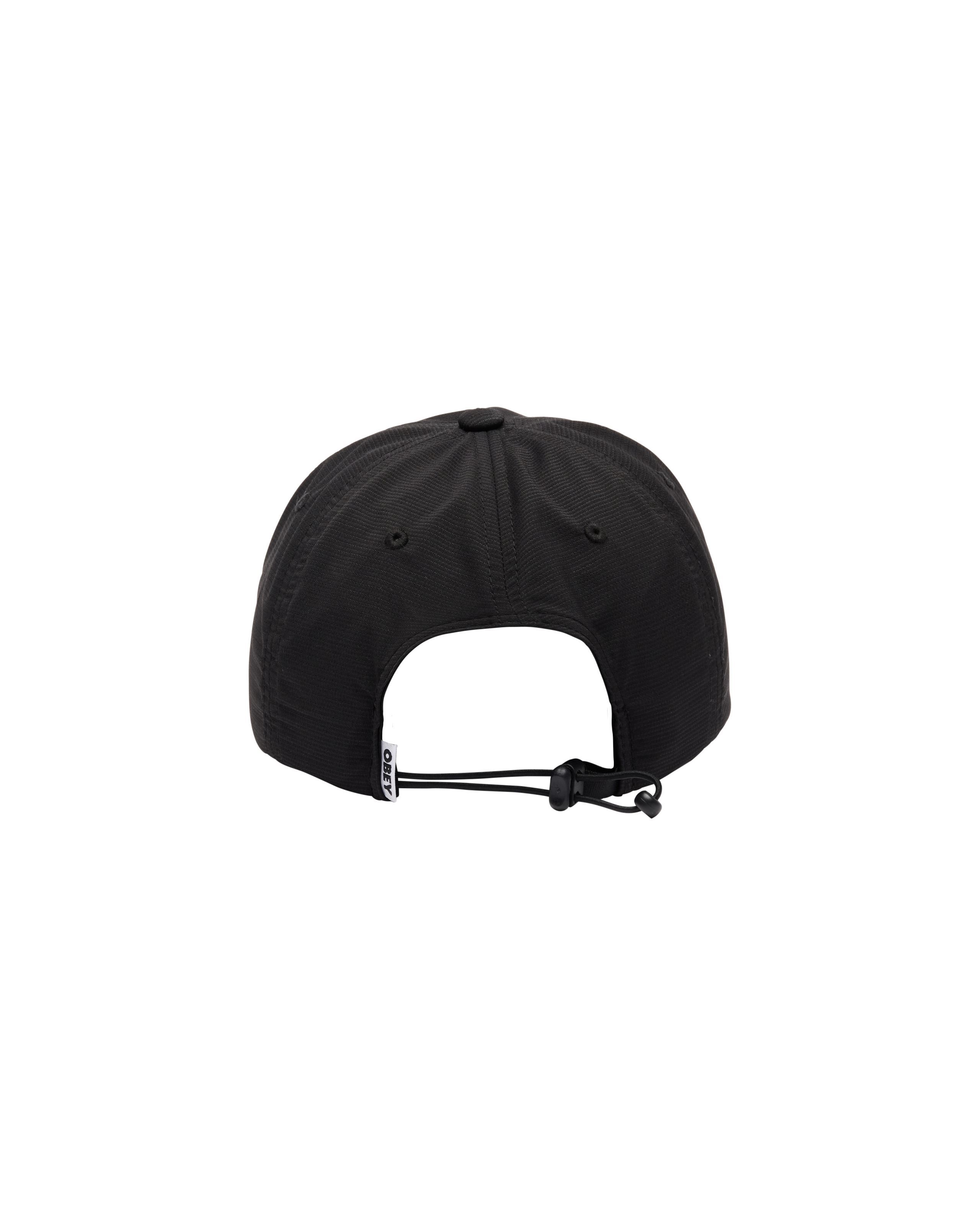 obey-scamble-5-panel-strapback-black (zoomed)