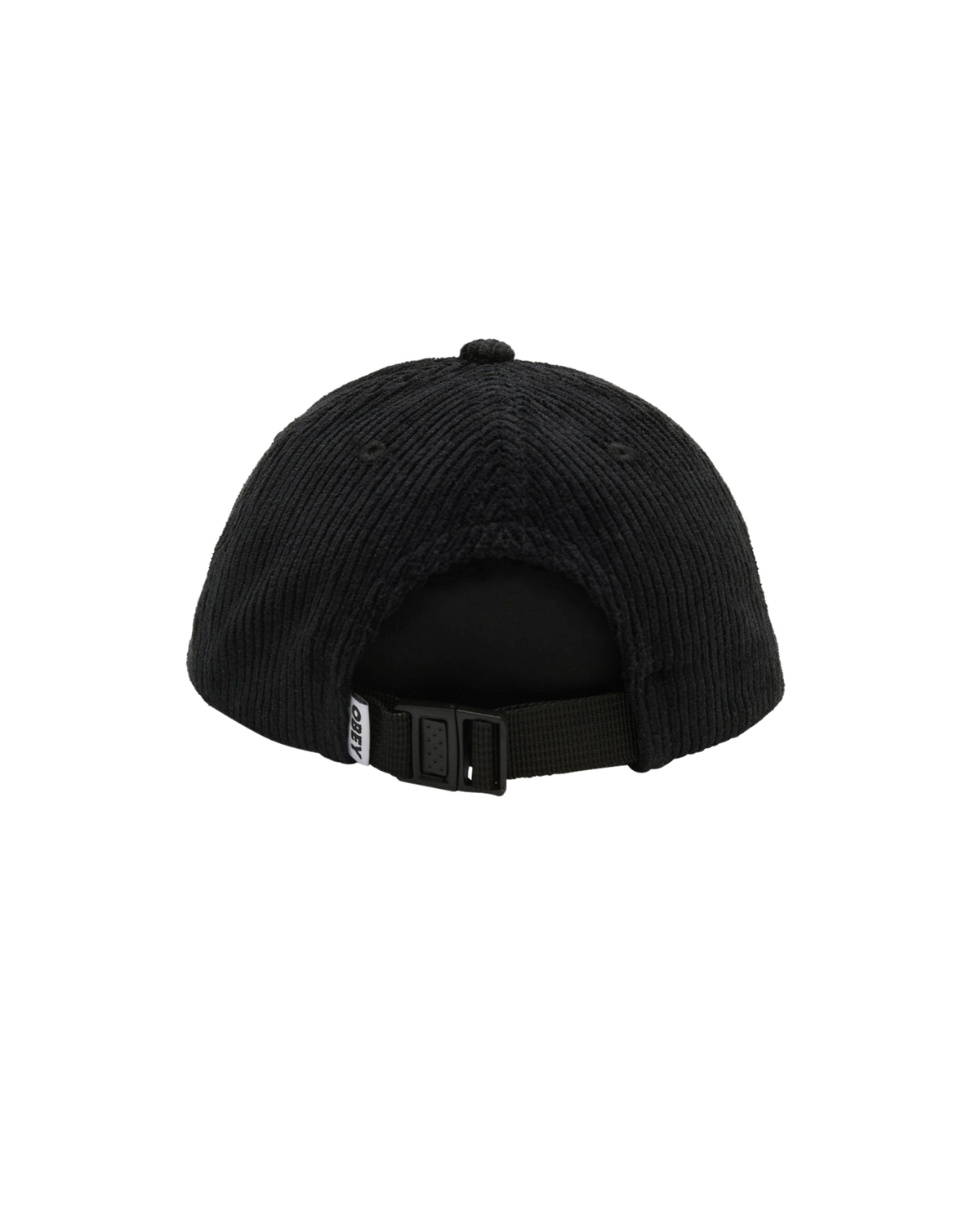 BOLD CORD 6 PANEL STRAPBACK Black