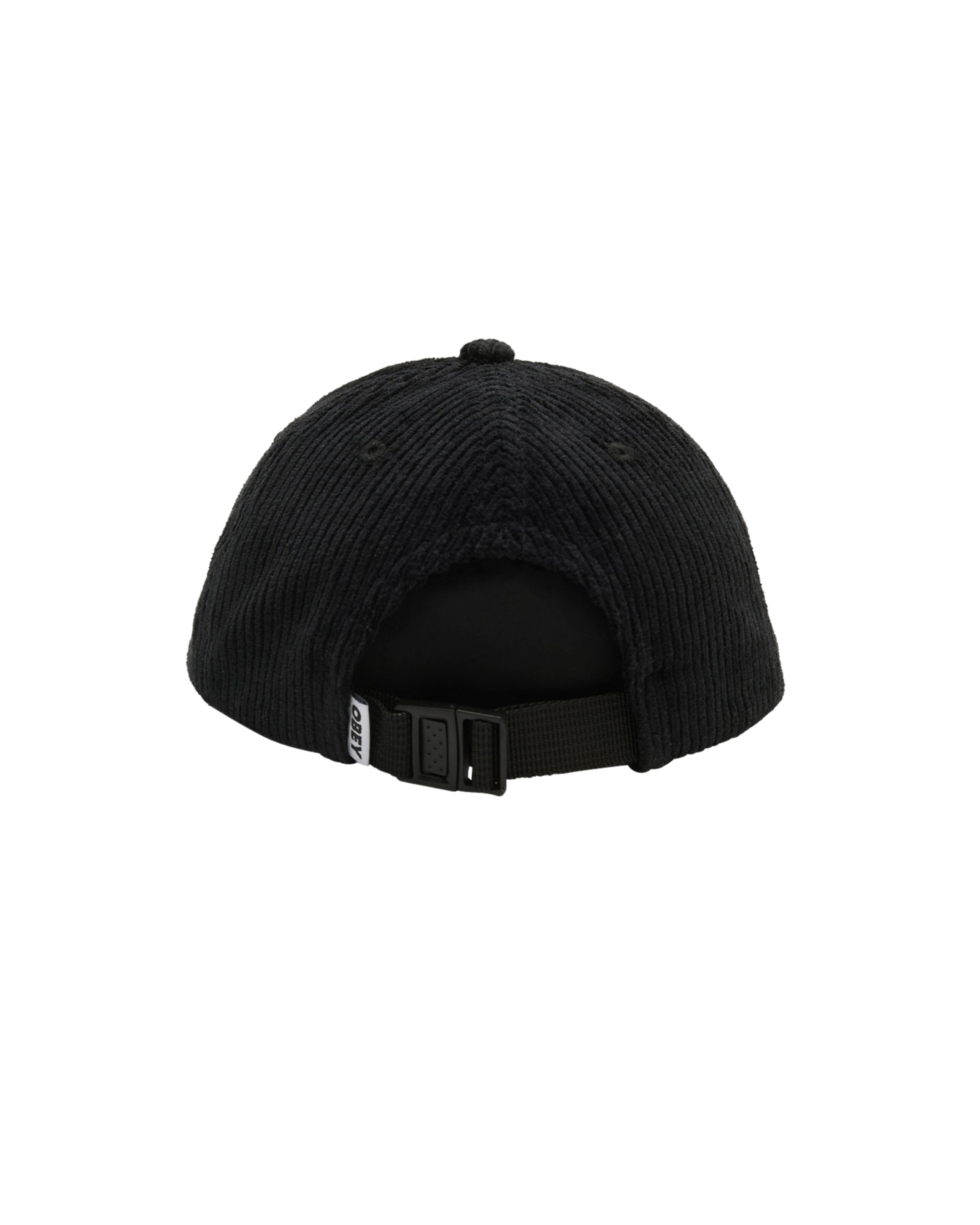 BOLD CORD 6 PANEL STRAPBACK Black (zoomed)