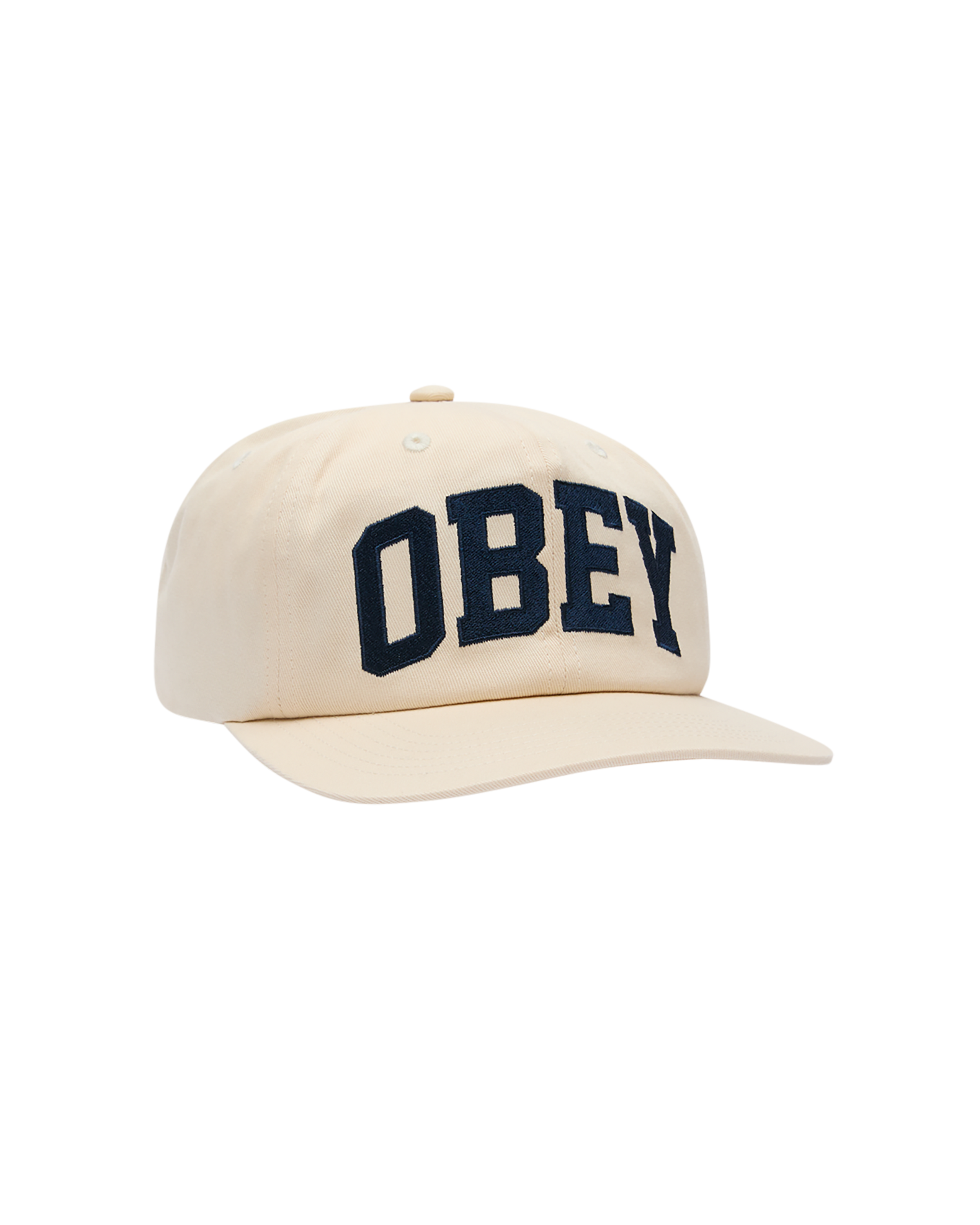 obey collegiate hat unbleached (zoomed)