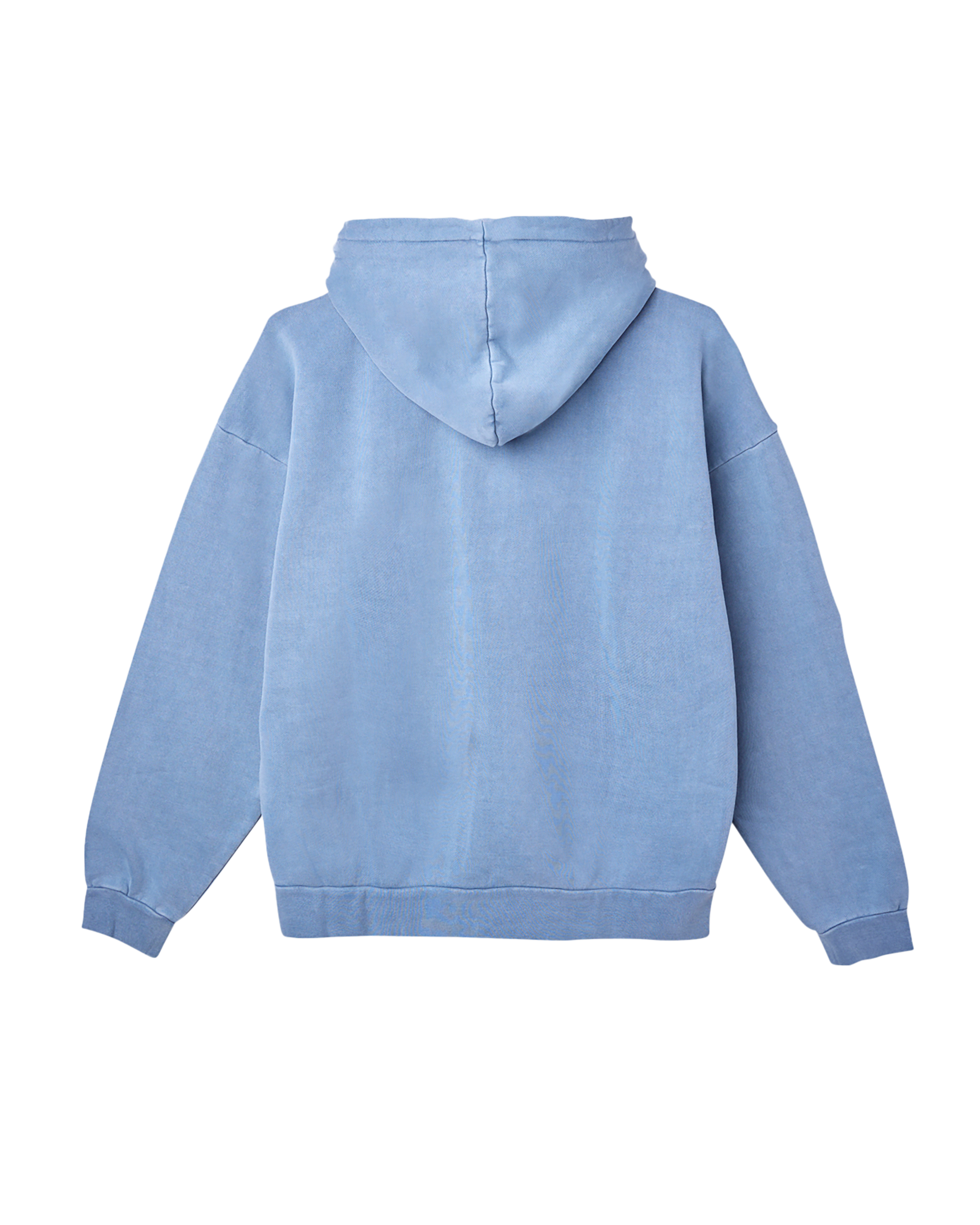 obey lowercase pigment zip hood pigment coronet blue (zoomed)