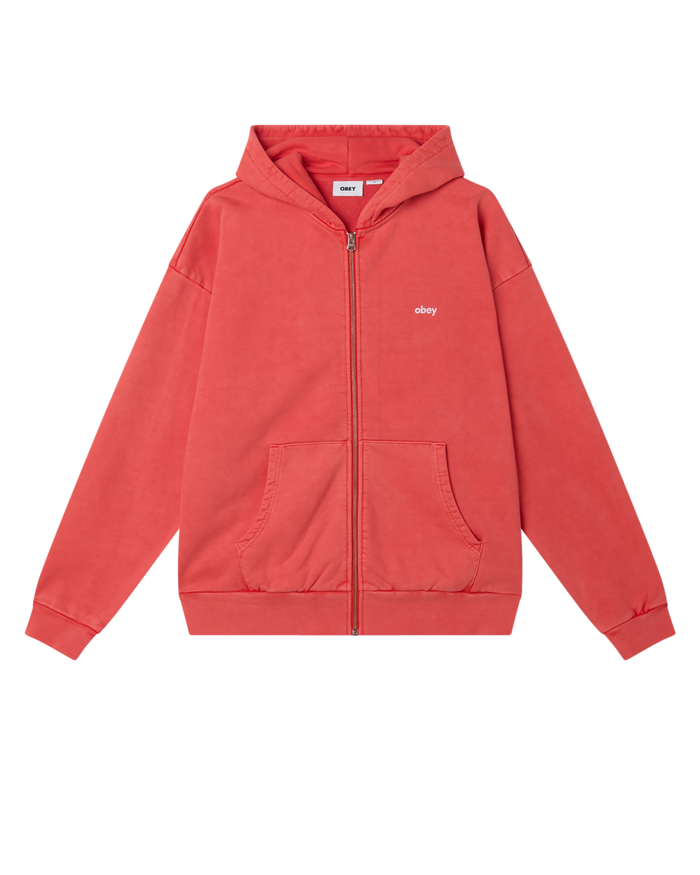 LOWERCASE PIGMENT ZIP HOOD