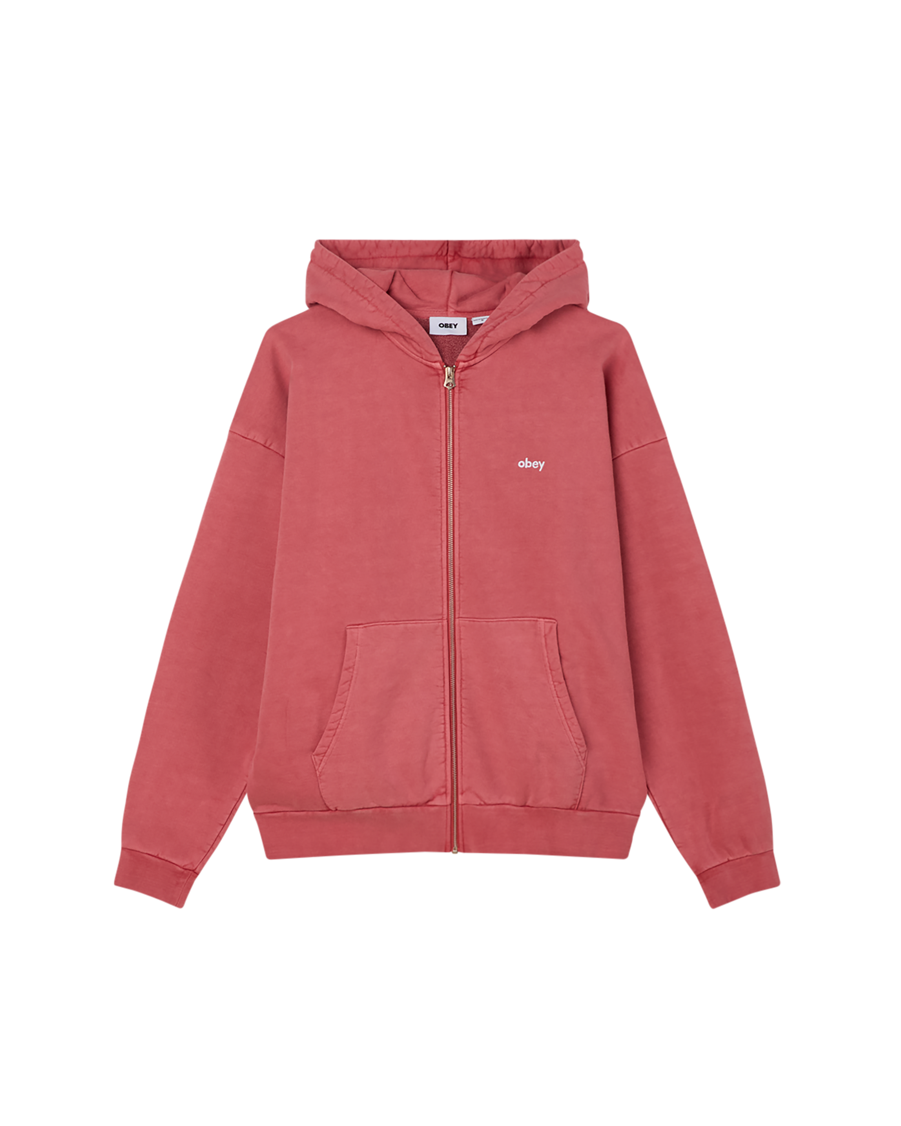 LOWERCASE PIGMENT ZIP HOOD – OBEY CLOTHING EU