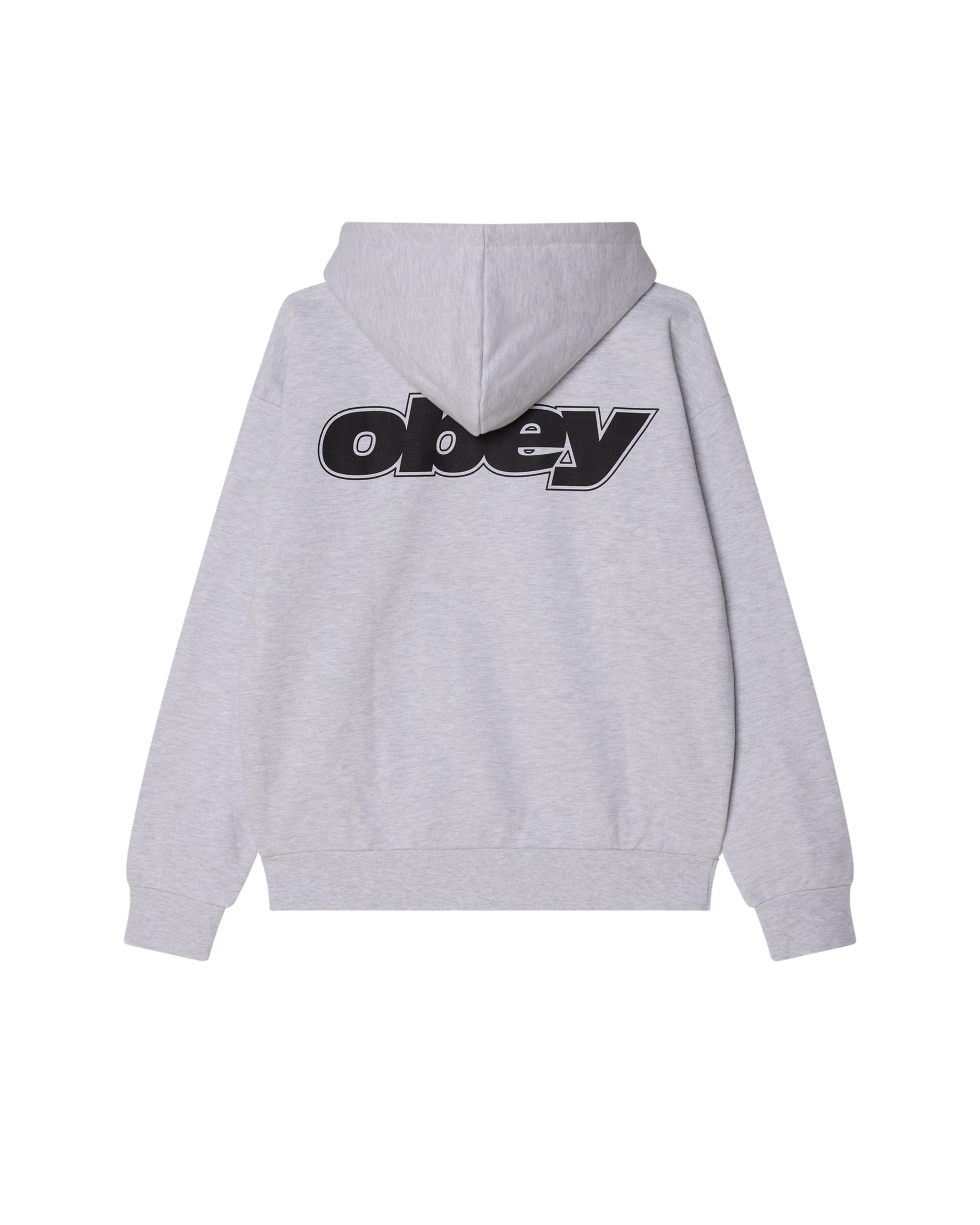 【OBEY】 ESTABLISHED WORKS BOLD ZIPHOOD ASH GREY Obey Zip Hoodie Established Works Bold Ash Grey