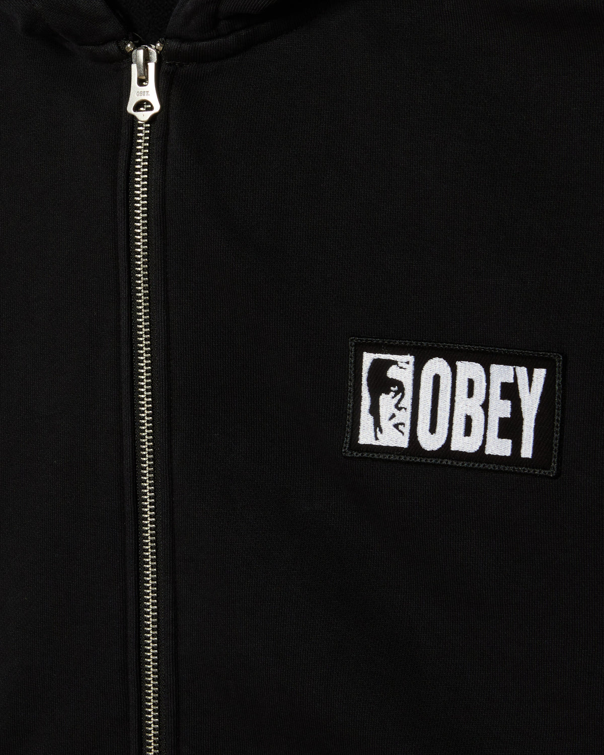 MARGIN FADED ZIP HOOD
