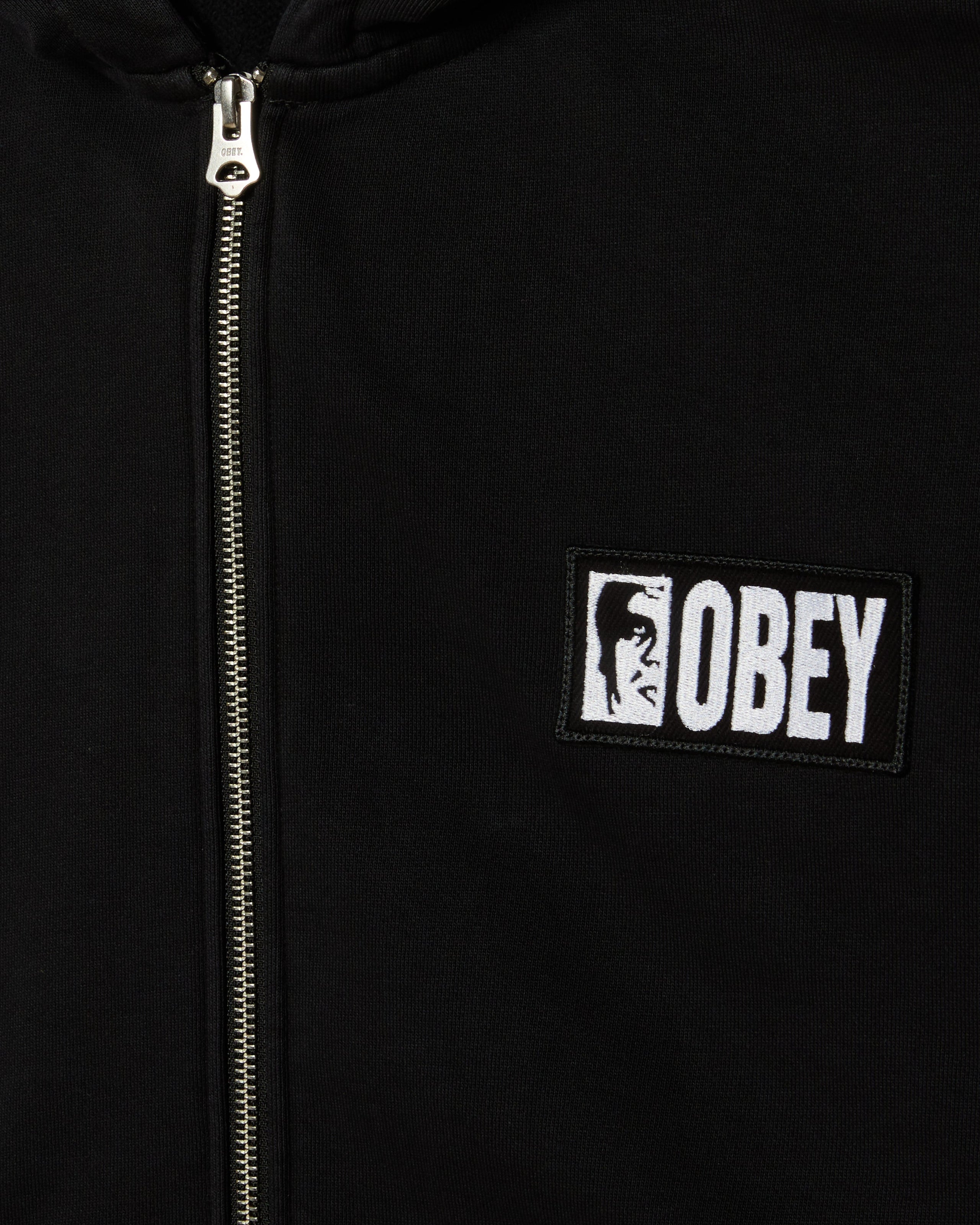 MARGIN FADED ZIP HOOD (zoomed)