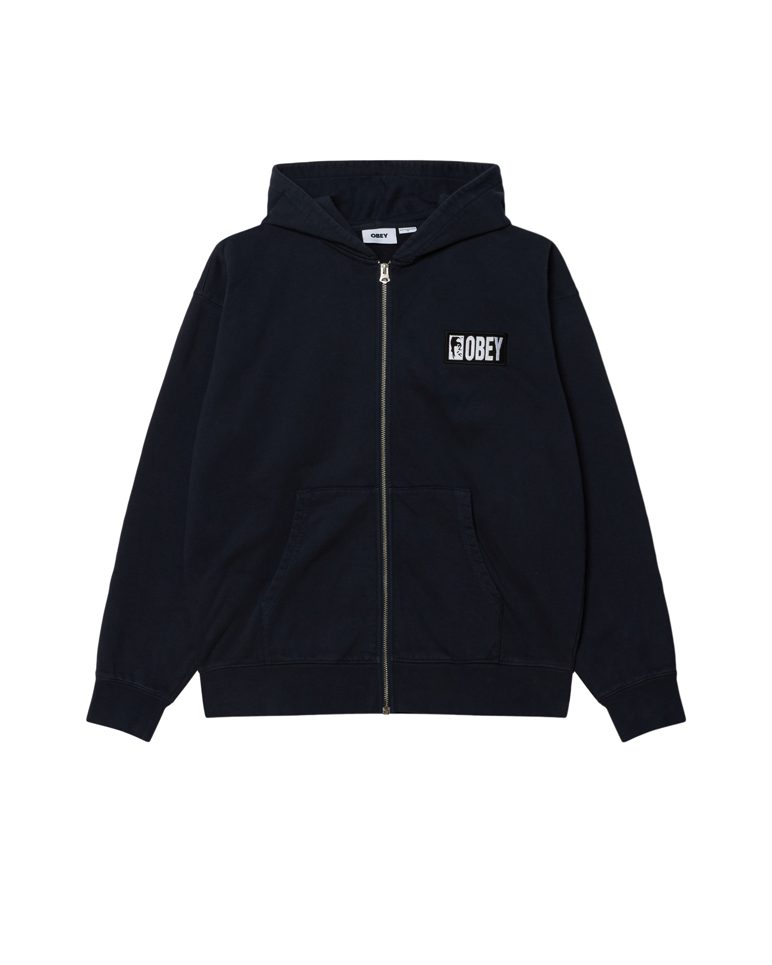 MARGIN FADED ZIP HOOD (zoomed)