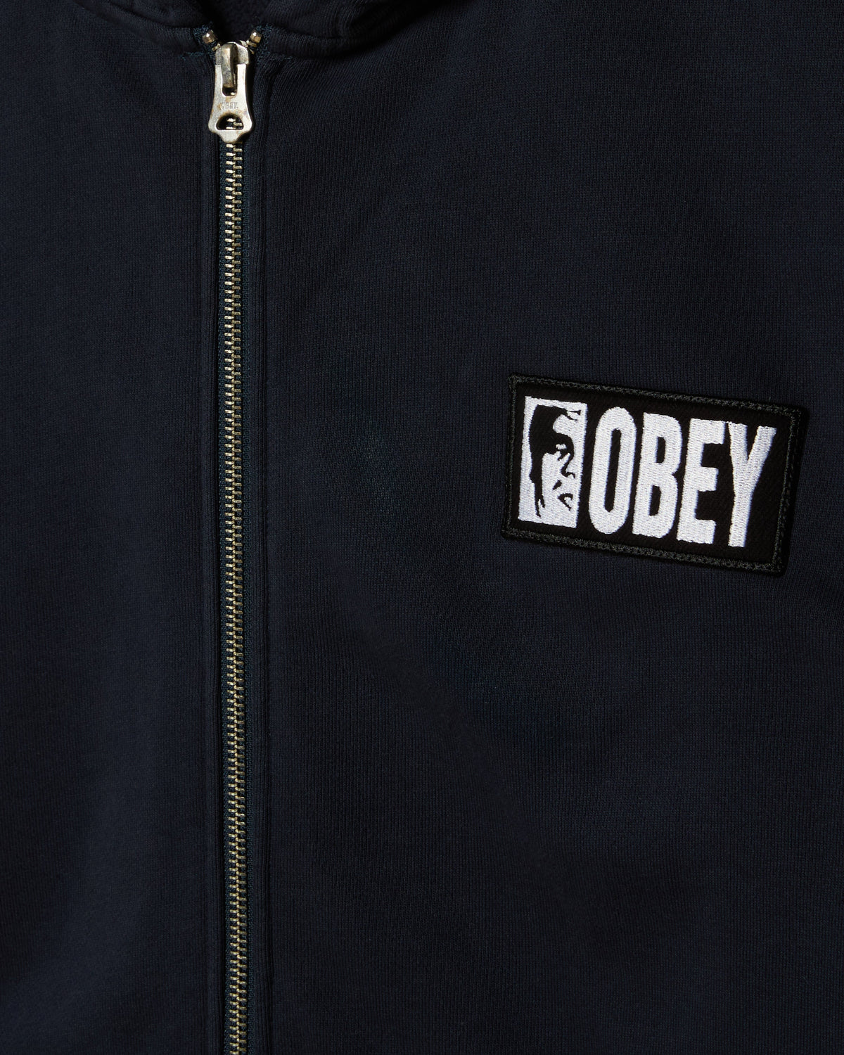 MARGIN FADED ZIP HOOD