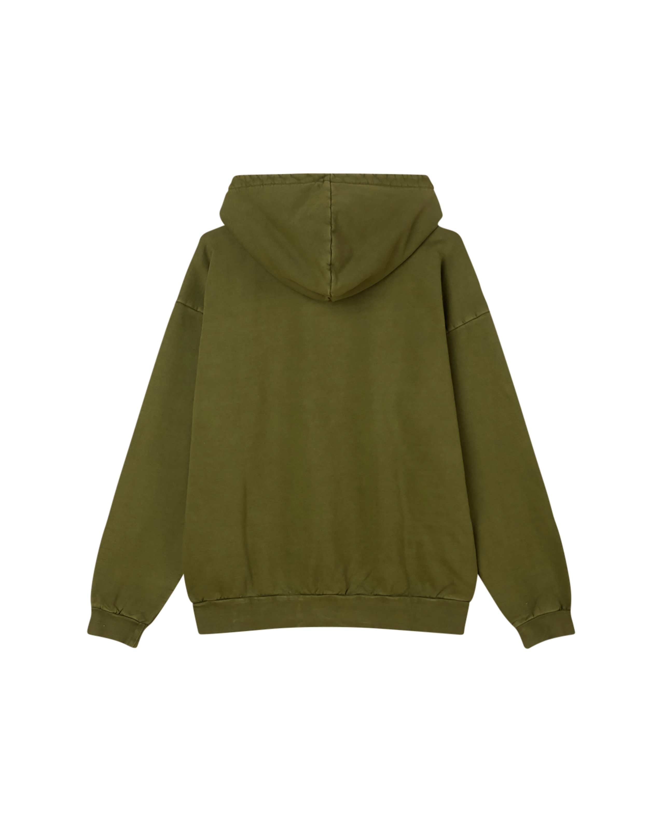 obey lowercase pigment pullover pigment moss green (zoomed)