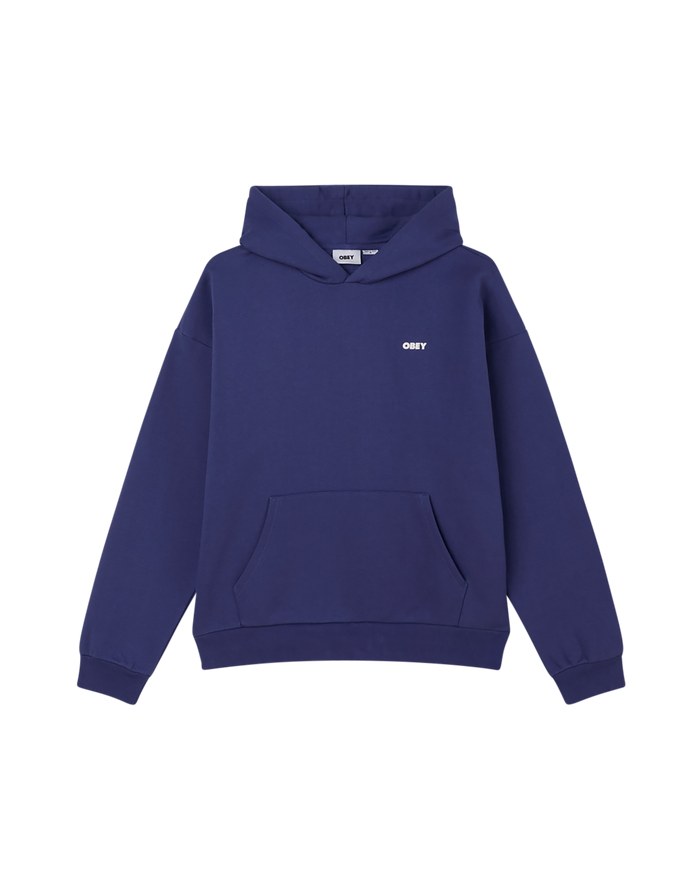 obey bold icon pullover skipper blue - alternate view