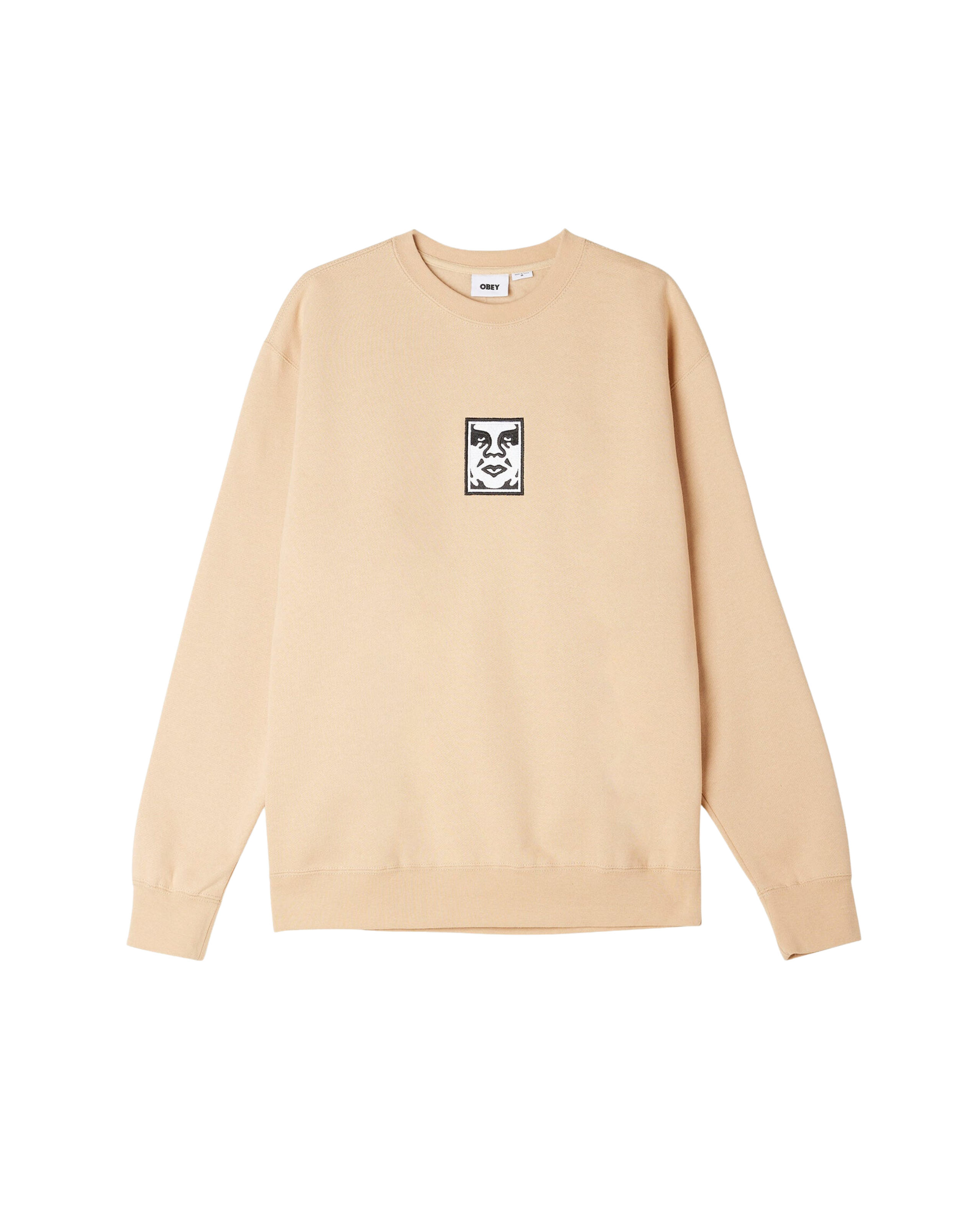 ICON EXTRA HEAVY CREWNECK Oat Milk (zoomed)