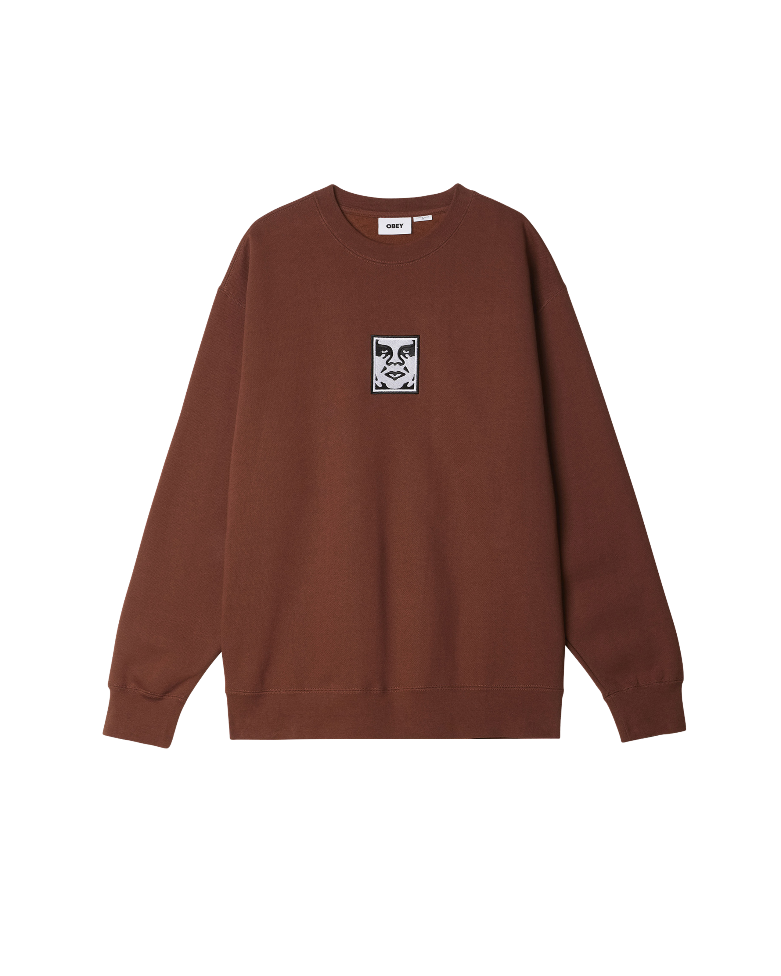 ICON EXTRA HEAVY CREWNECK Sepia (zoomed)