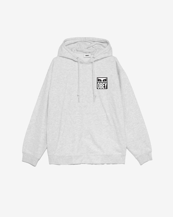 obey eyes icon pullover heather grey - alternate view