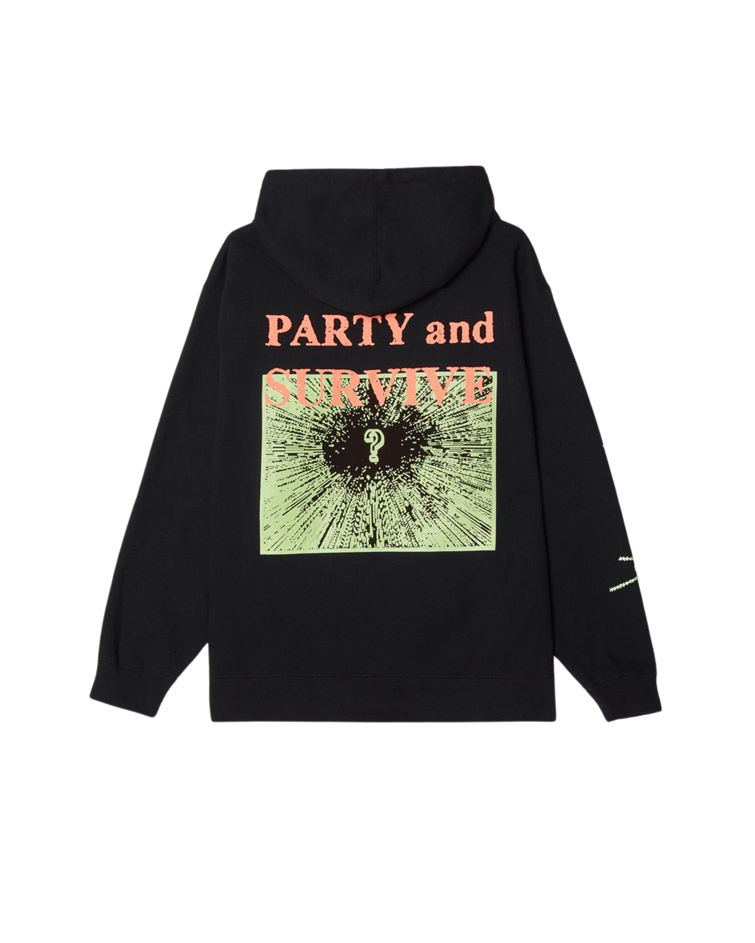 OBEY x PARTY & SURVIVE PULLOVER Black (zoomed)