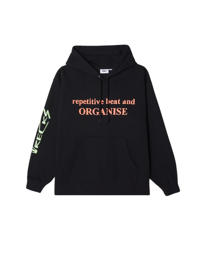 OBEY x PARTY & SURVIVE PULLOVER Black