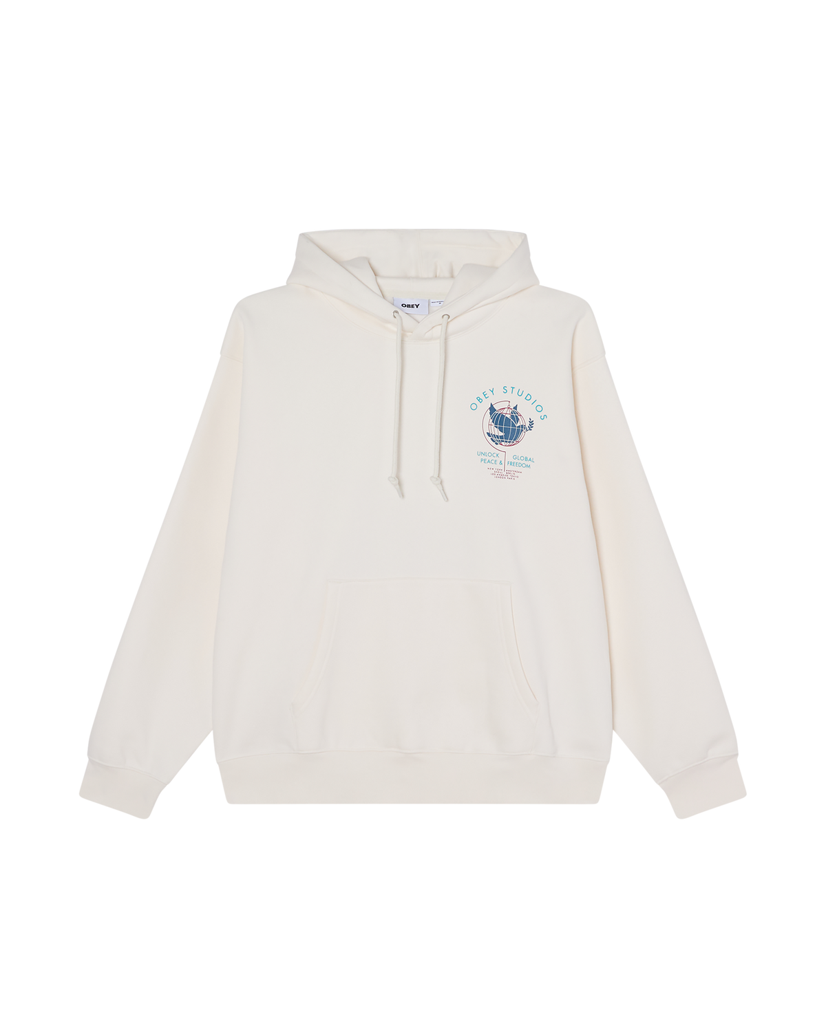UNLOCK PEACE & FREEDOM PULLOVER HOOD (zoomed)
