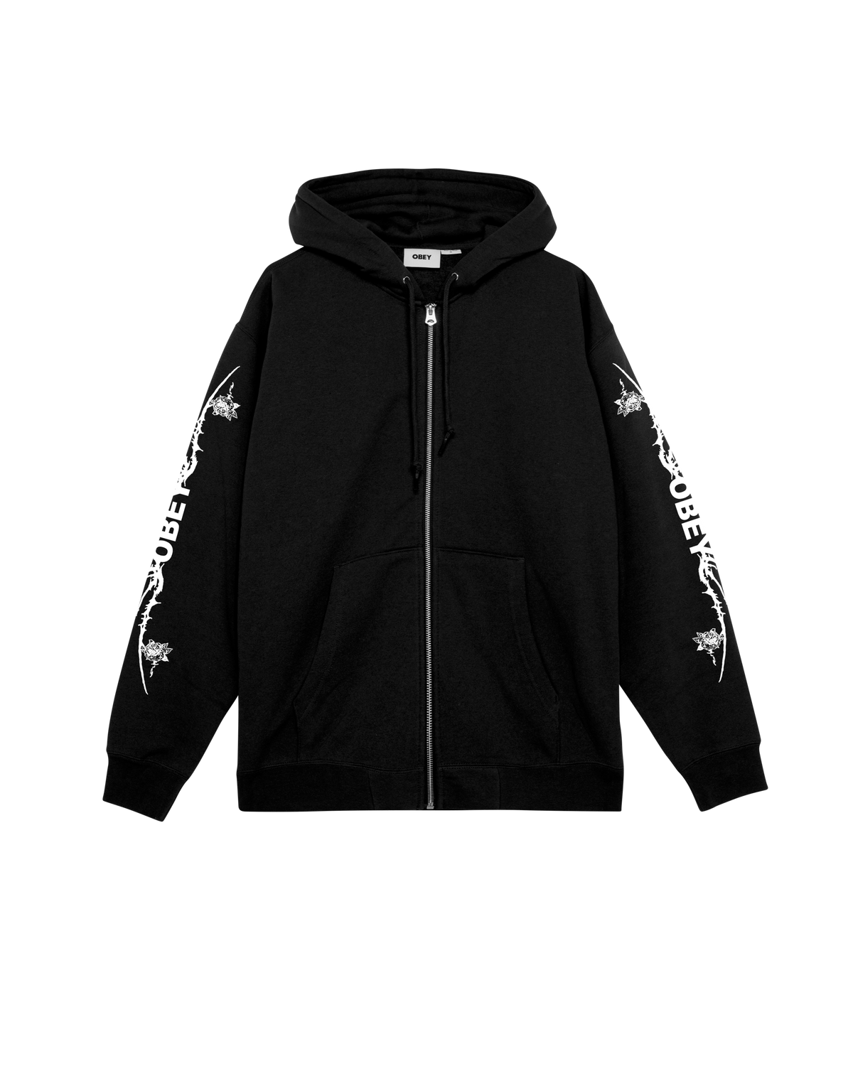 TRIBAL ROSE ZIP HOOD