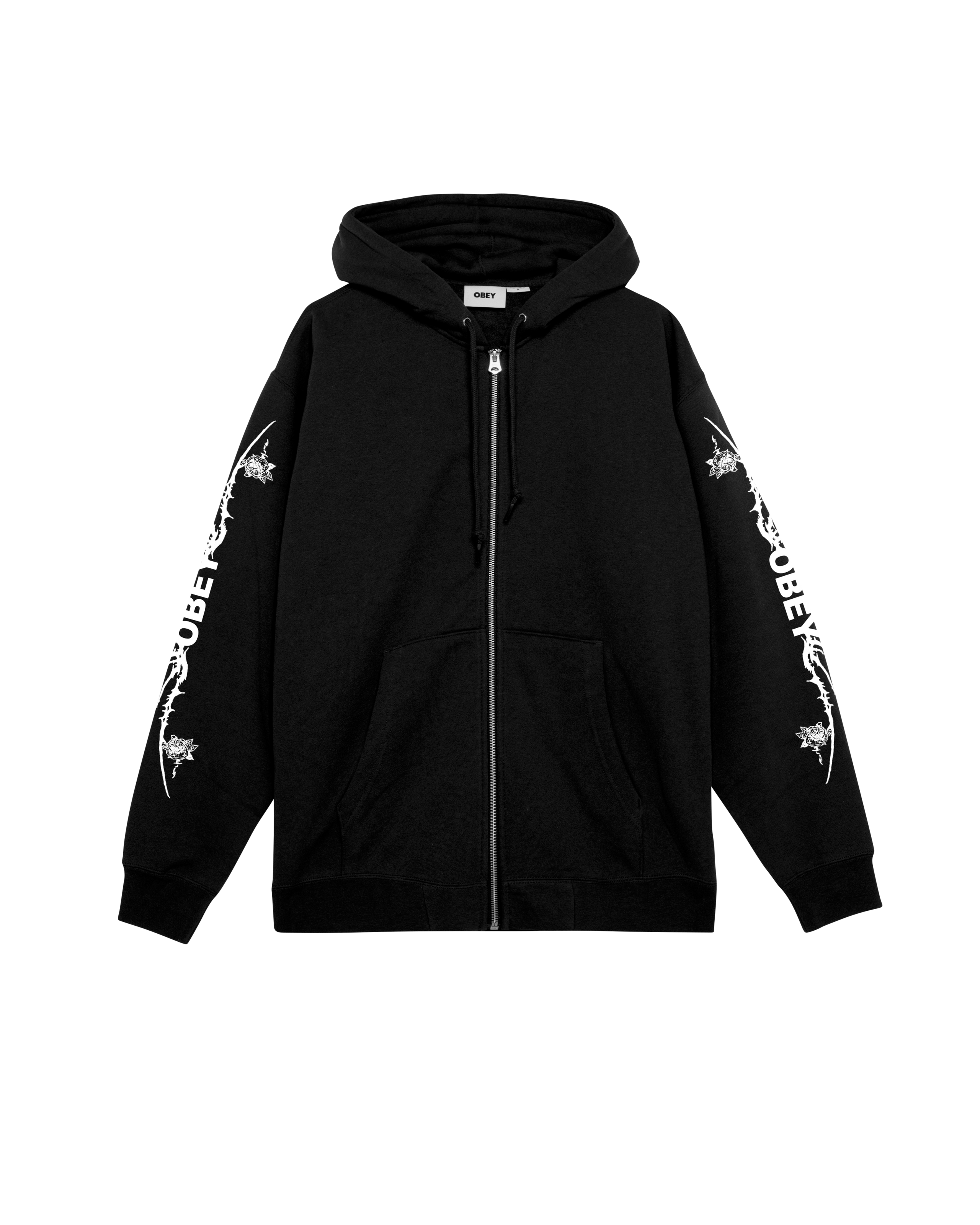 TRIBAL ROSE ZIP HOOD