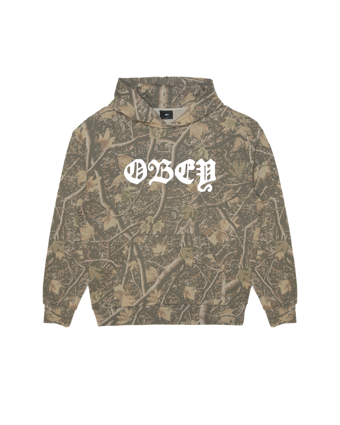 OBEY OLD ENGLISH PULLOVER HOOD