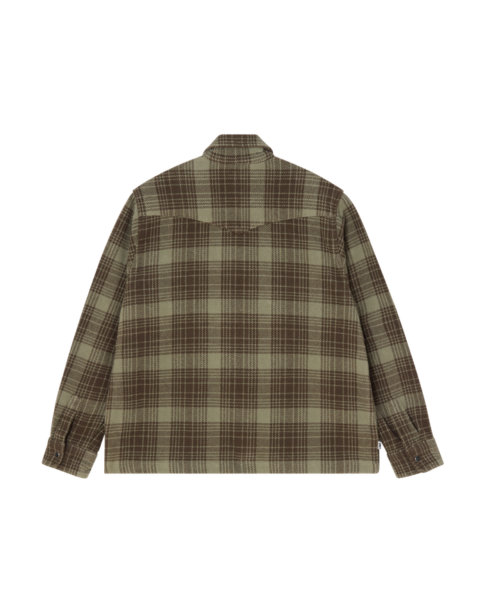 obey-willie-zip-shirt-jacket-turkish-coffee-multi - alternate view