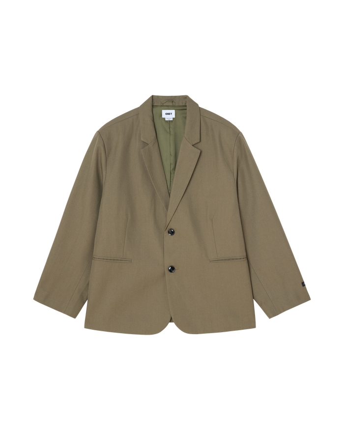 obey-armel-blazer-stone-gray