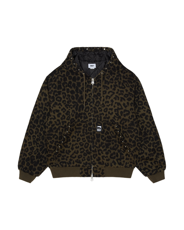 STUDDED ZIP UP JACKET