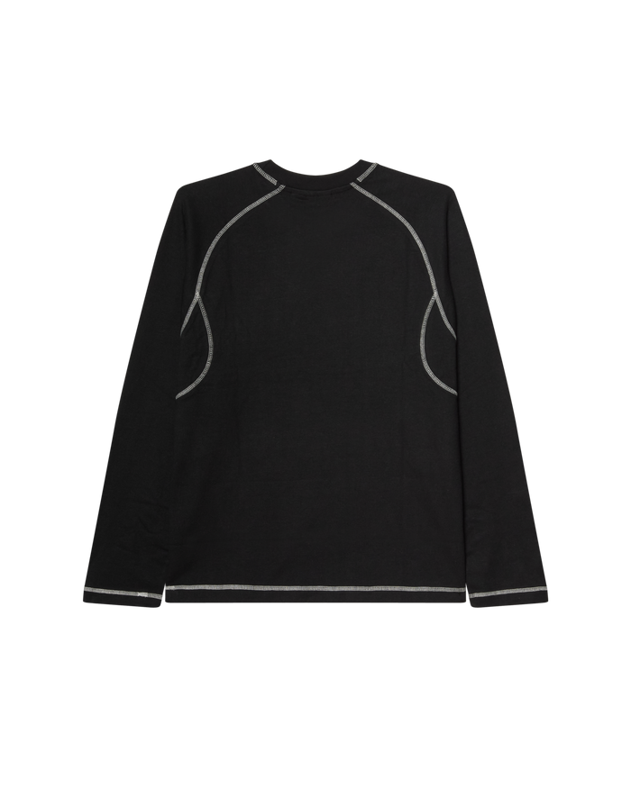 AARON CONTRAST STITCH LS SHIRT