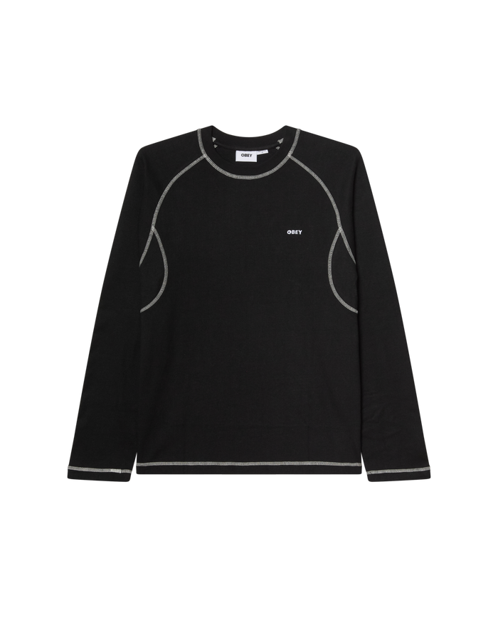 AARON CONTRAST STITCH LS SHIRT