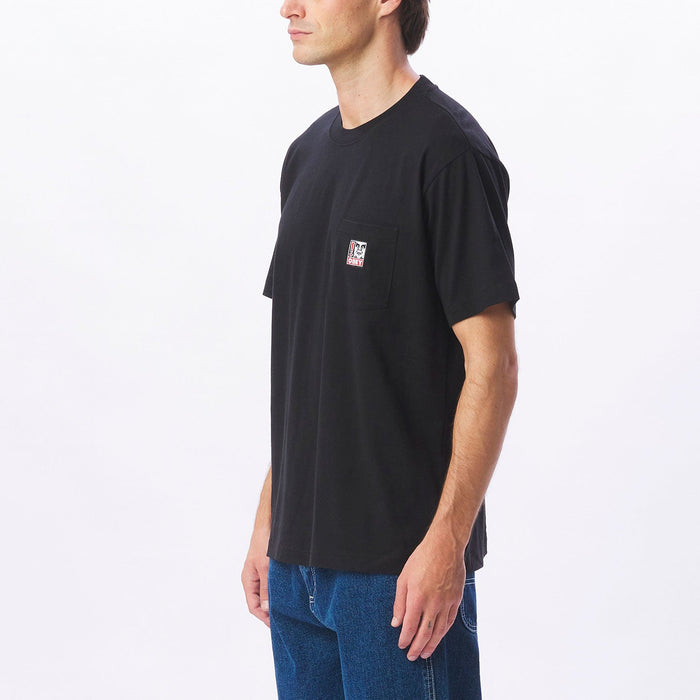 POINT POCKET T-SHIRT BLACK - alternate view