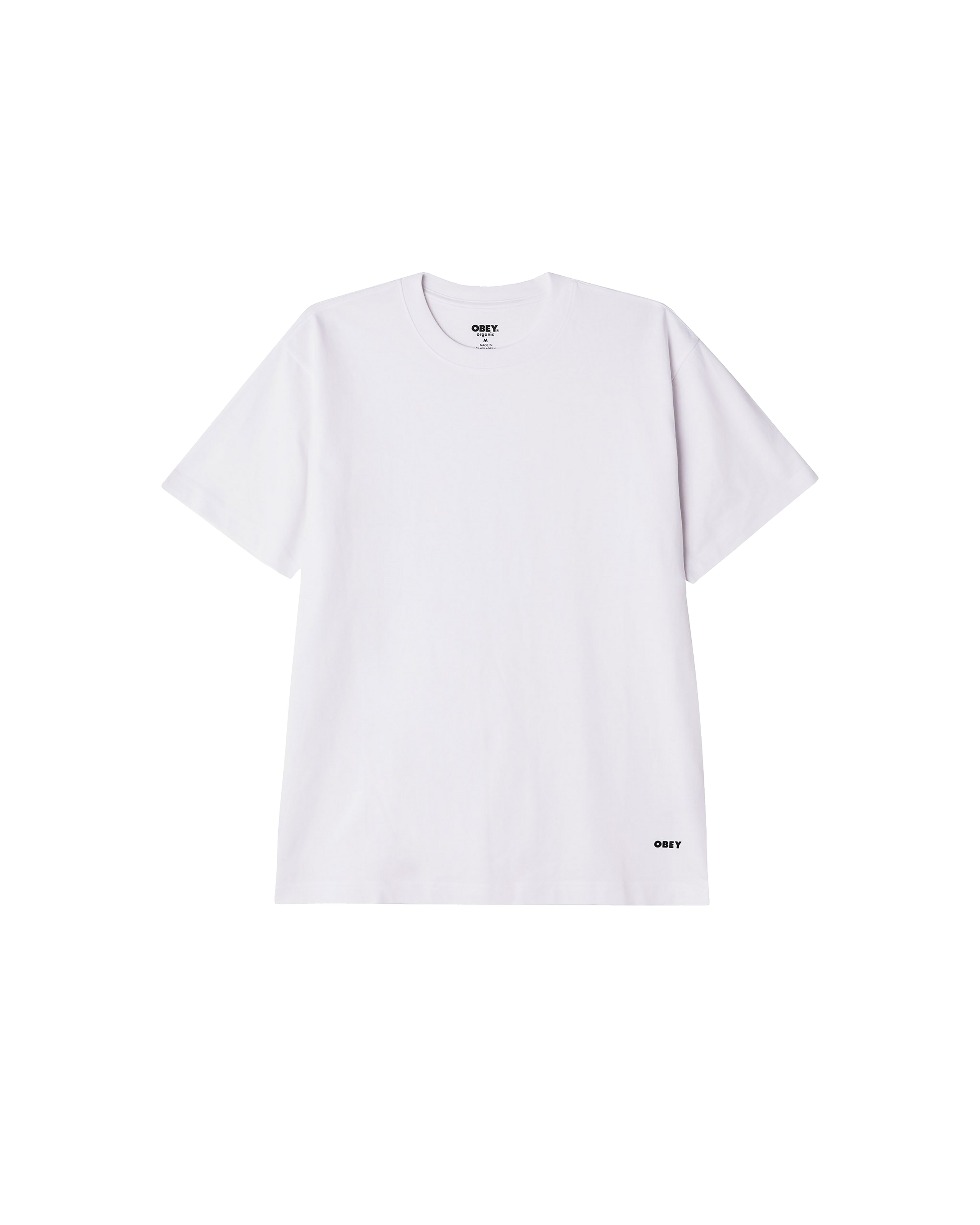 obey standard t shirt 2 pack white (zoomed)
