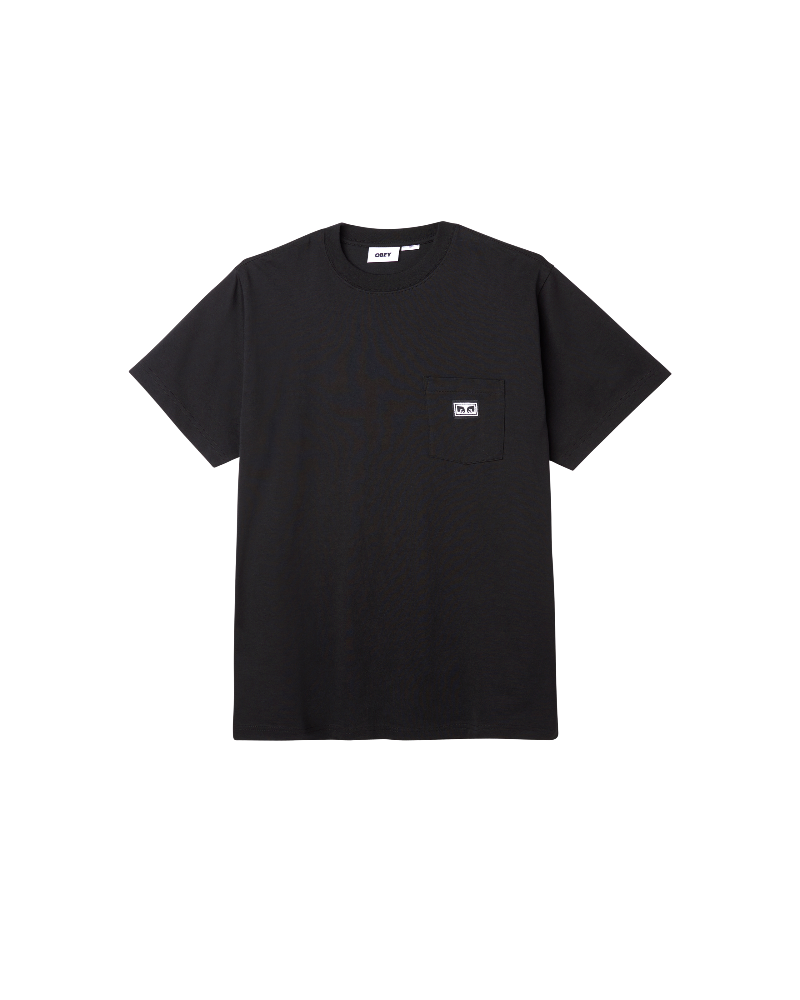 obey est works eyes pocket t shirt black (zoomed)
