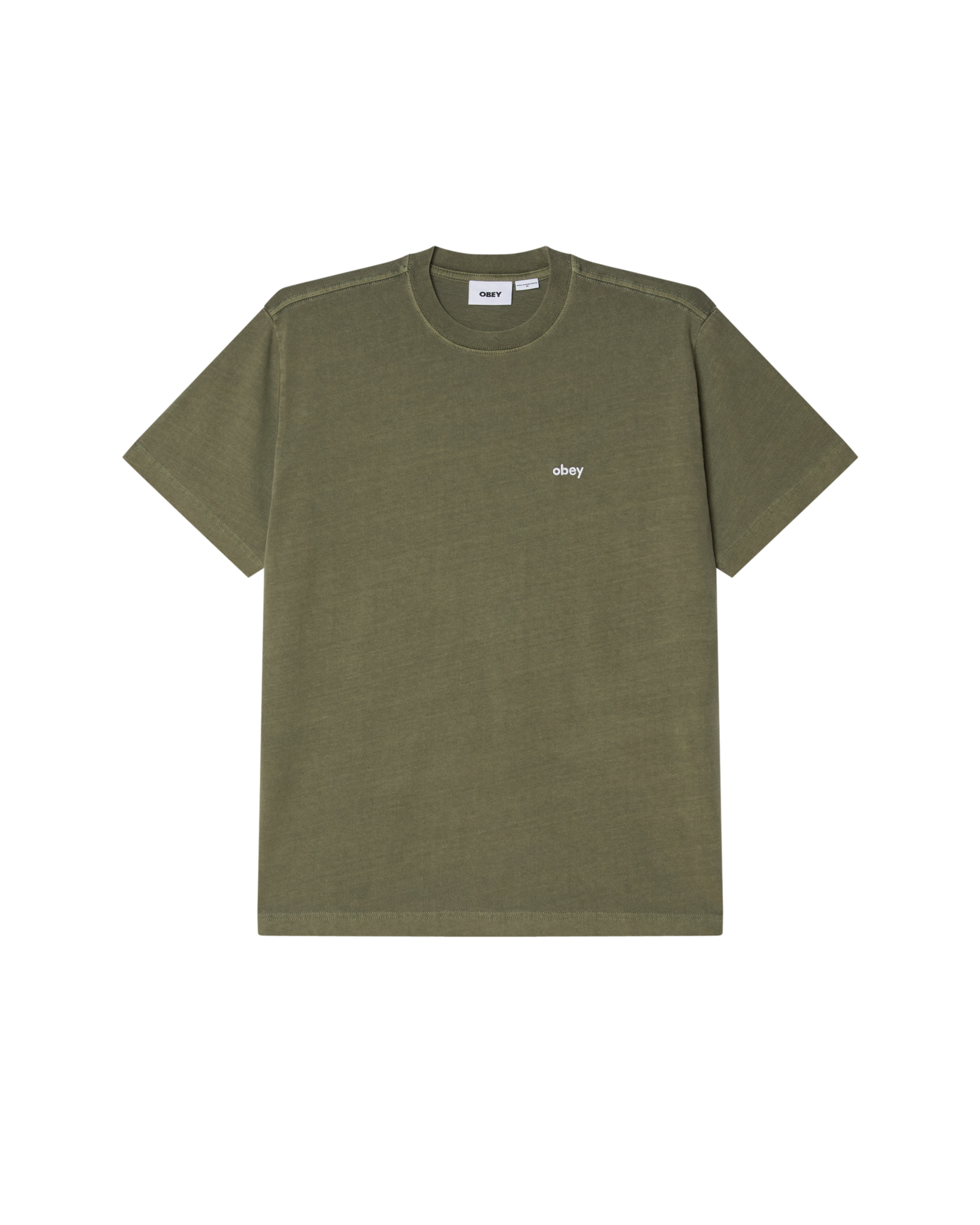 Tシャツ・カットソー OBEY Men T-shirt Green 167924098 RFR LOWERCASE PIGMENT T-SHIRT – OBEY CLOTHING EU