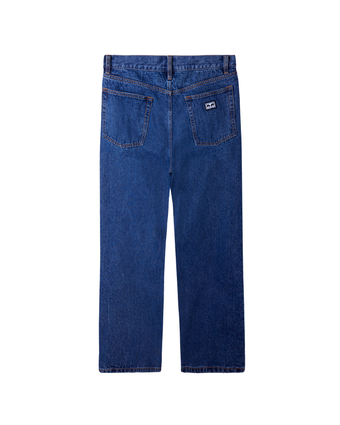 obey hardwork denim stonewash indigo - alternate view