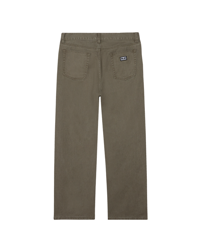 obey hardwork denim tea leaf faded wash - alternate view