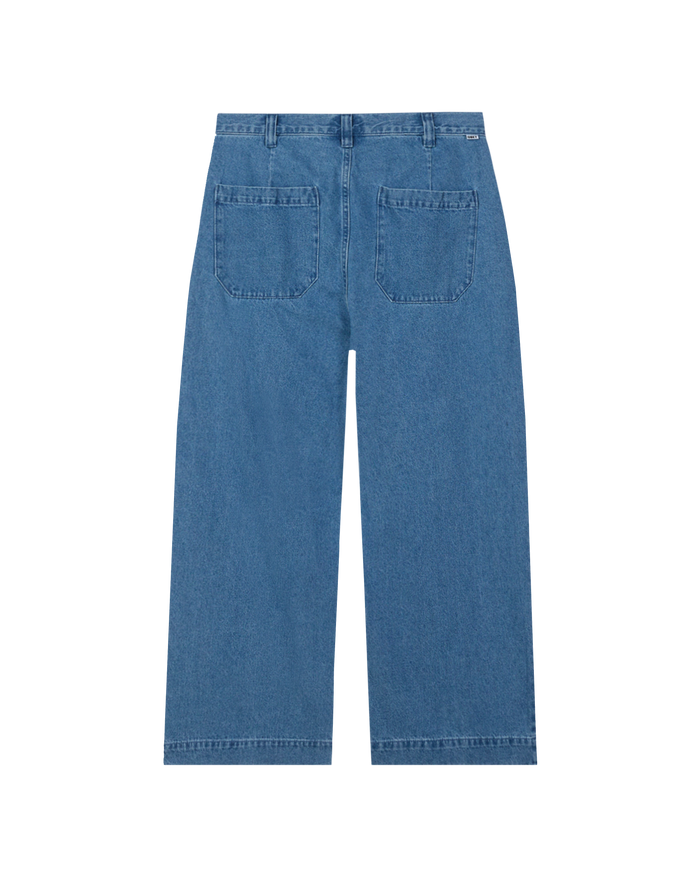 obey oliver denim pleated pant light indigo - alternate view