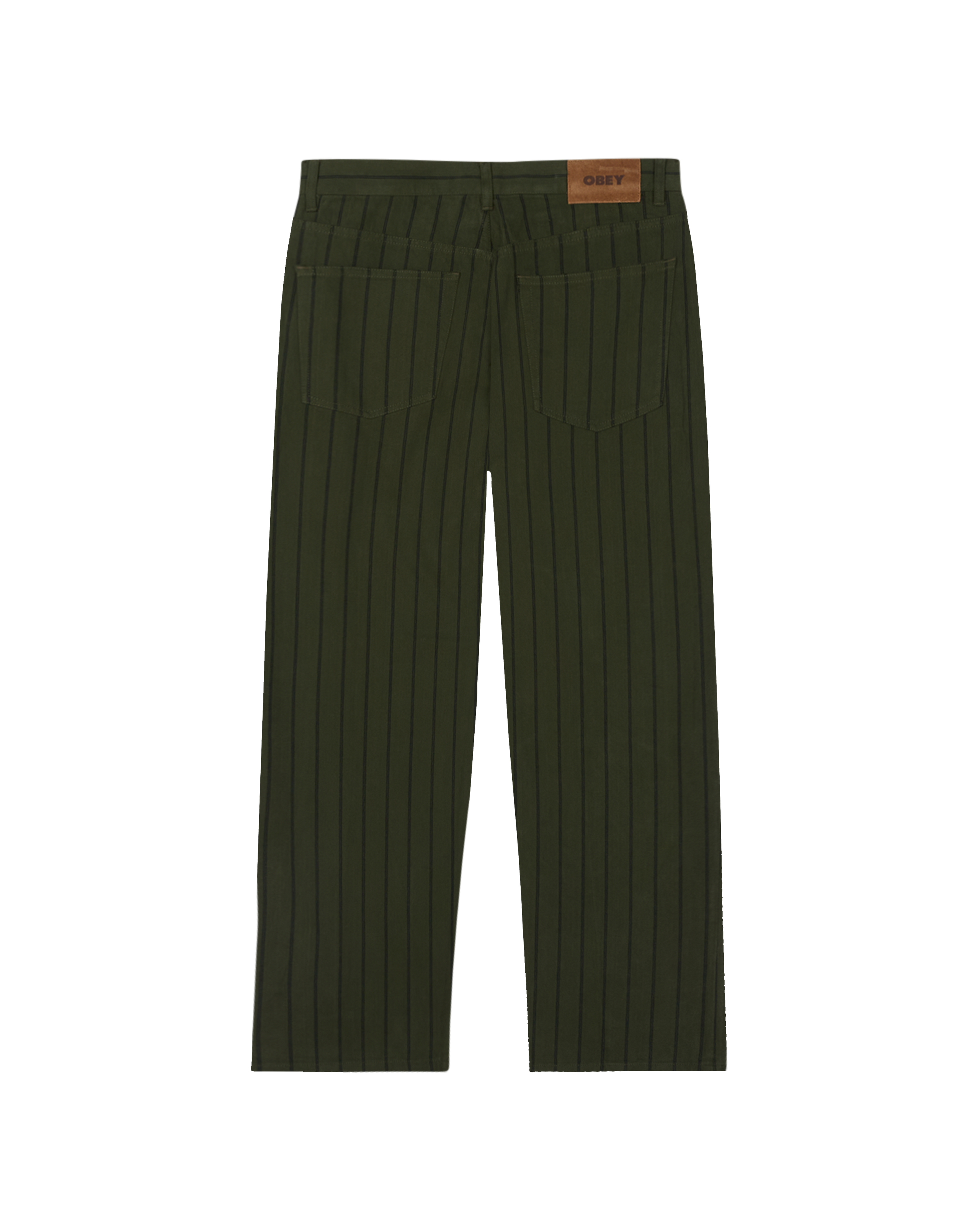 obey classic baggy stripe denim duffle bag multi (zoomed)