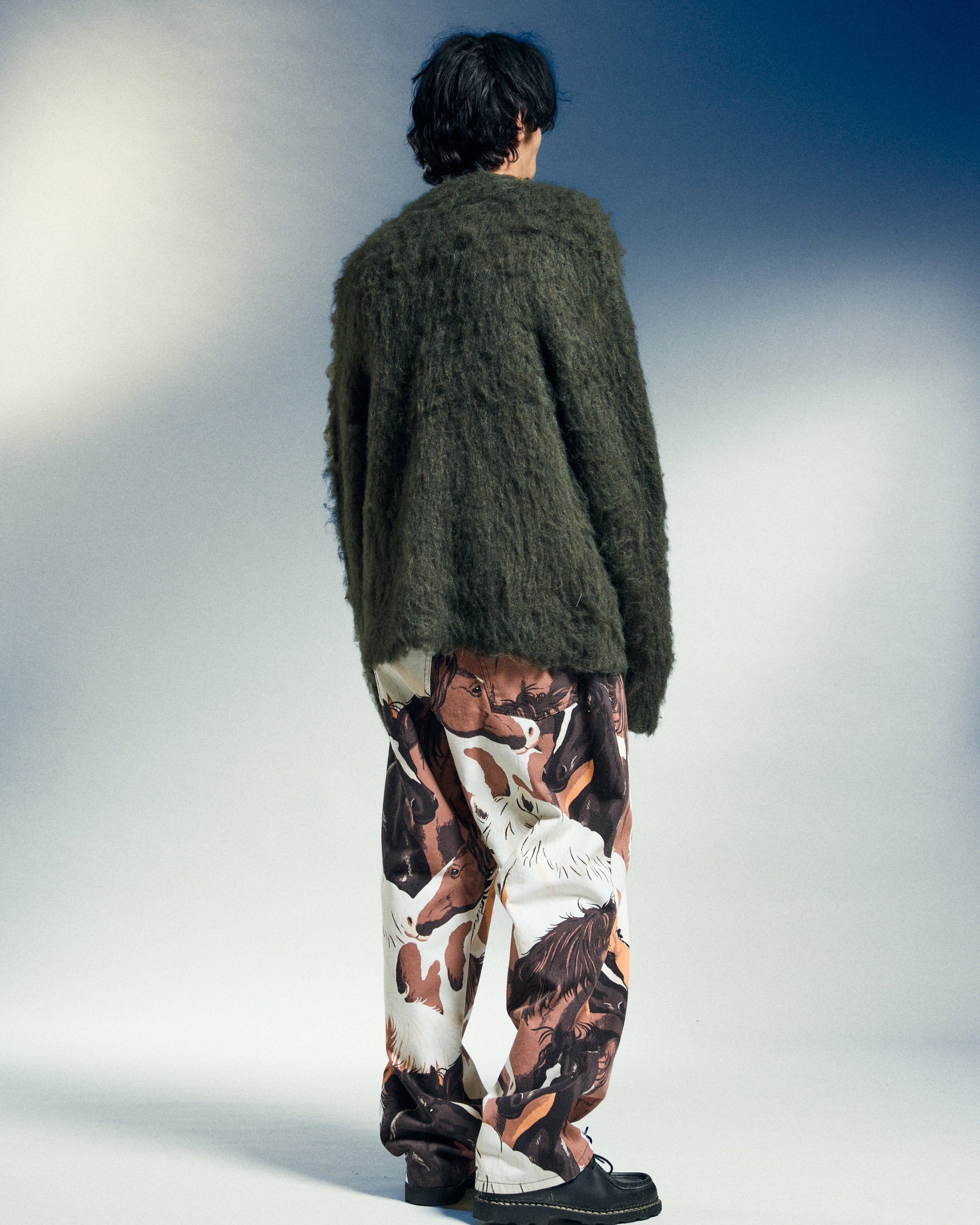 CLASSIC BAGGY PRINTED DENIM